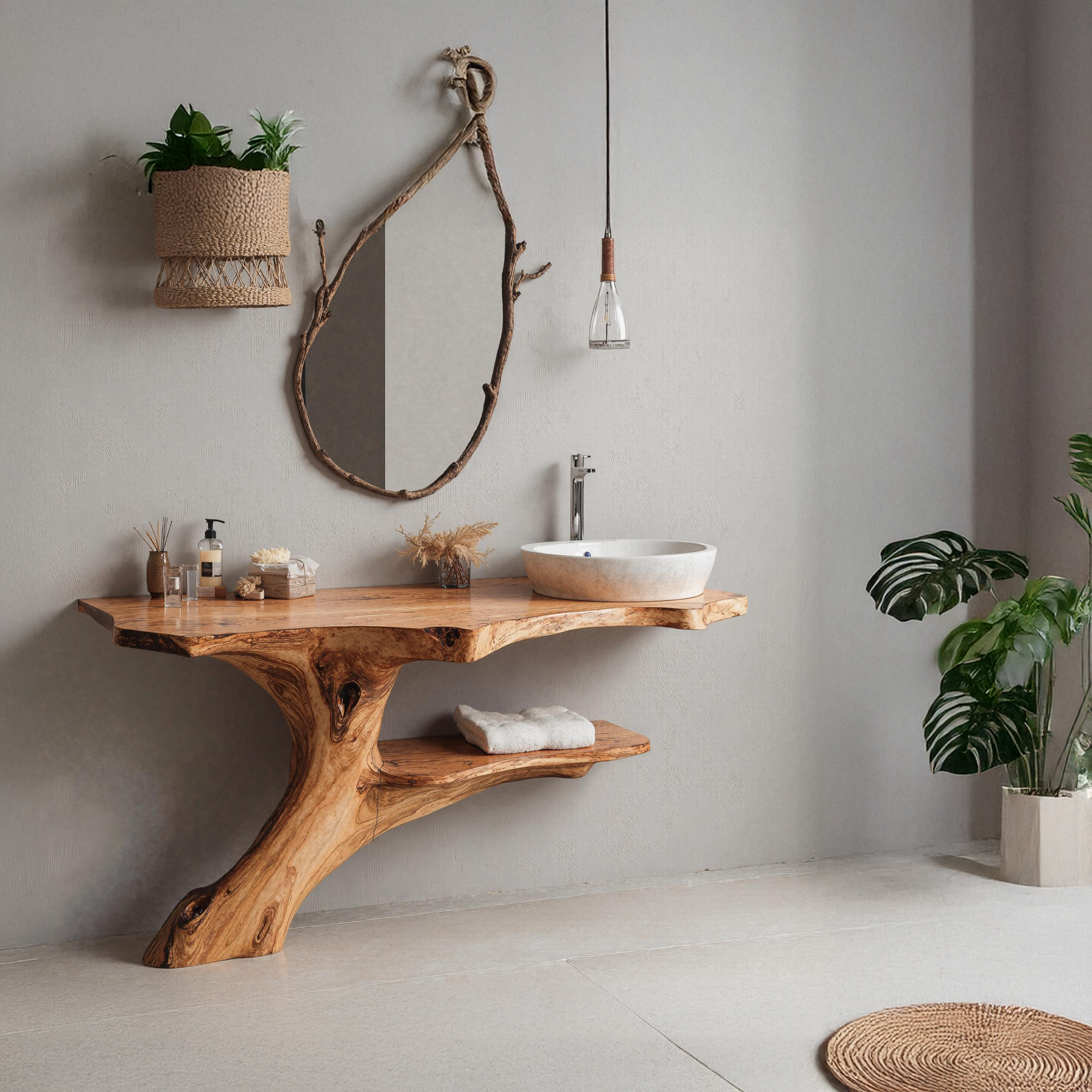 Vintage Inspired Bathroom Vanity With Curved Wood Details SILDTBRV158