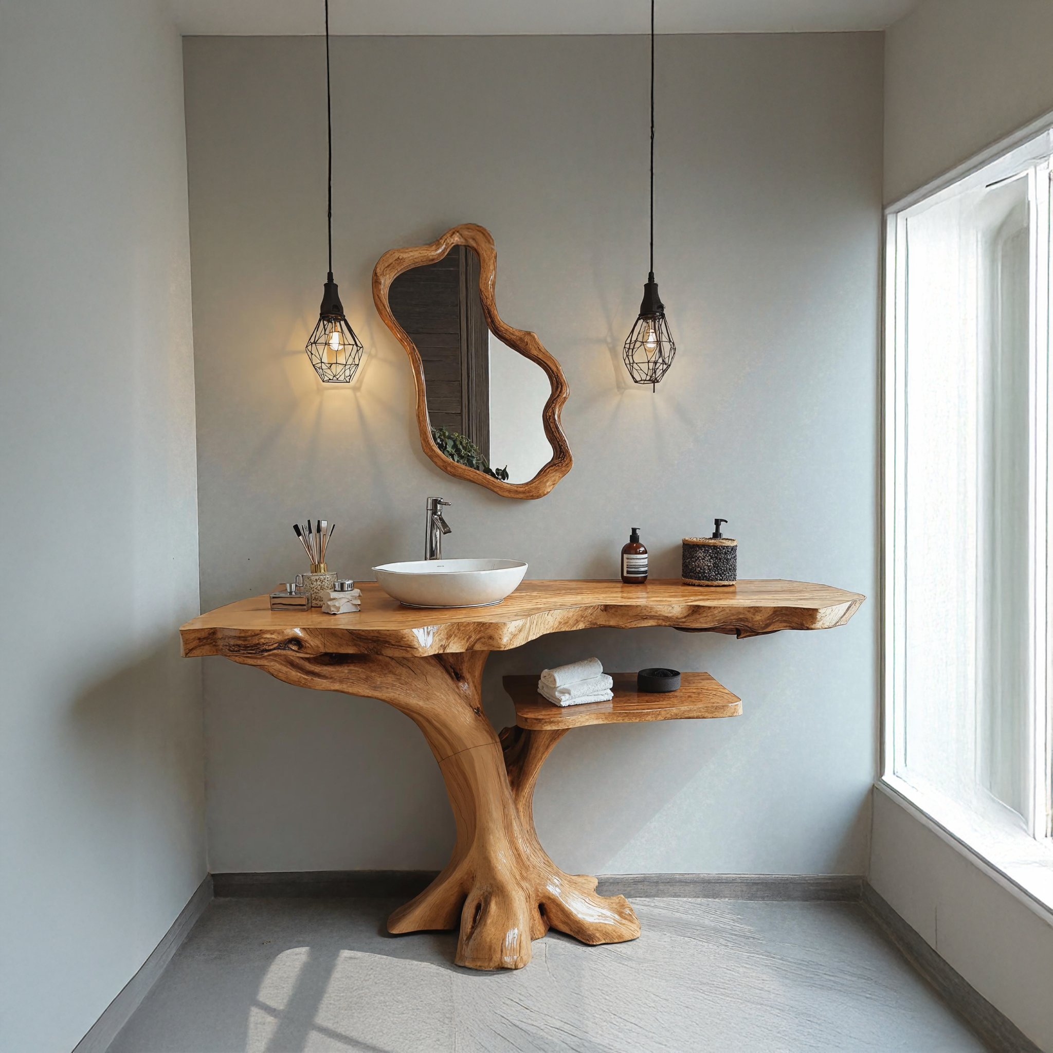 Single Bathroom Vanity With Open Shelf For Modern Homes SILDTBRV156