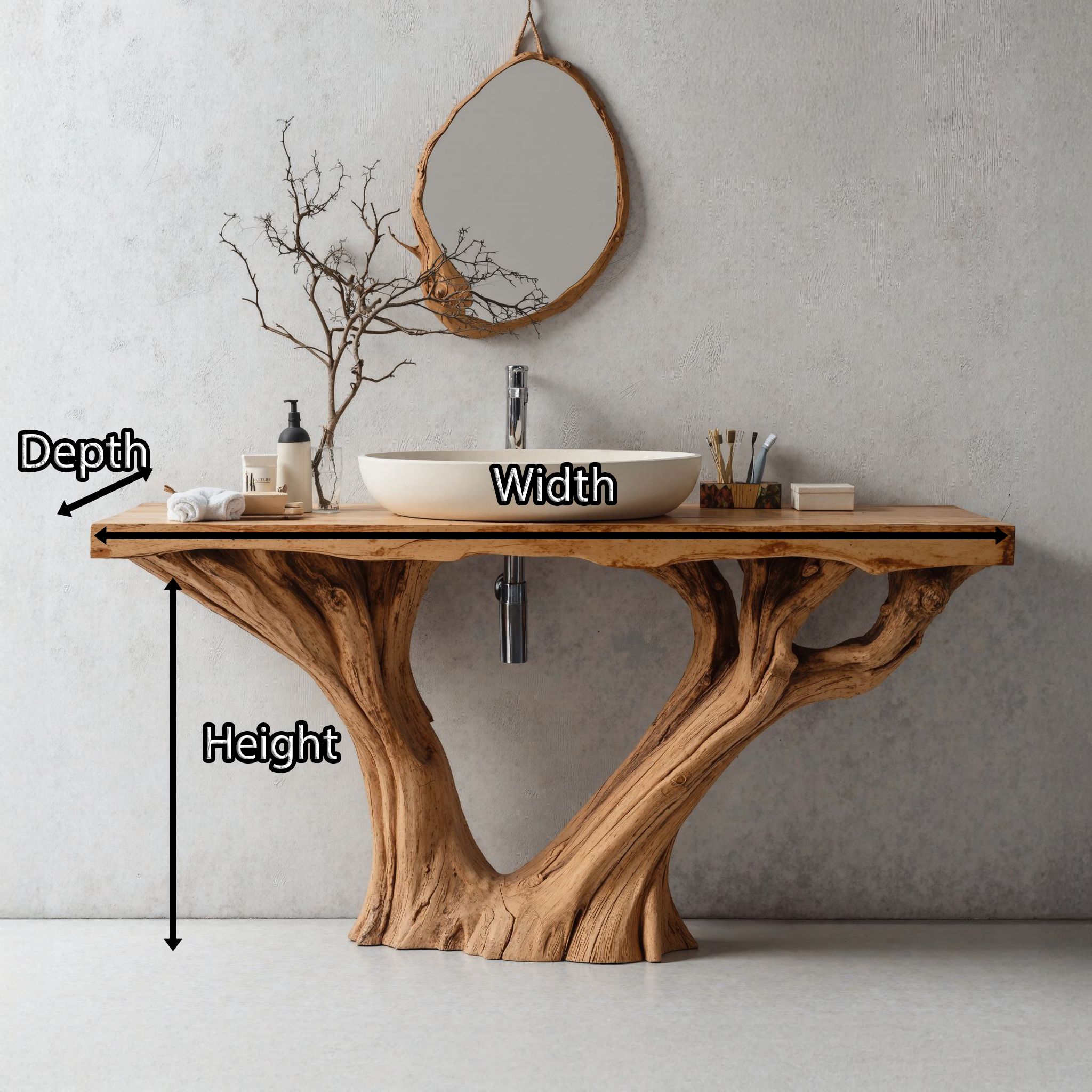 Rustic Reclaimed Wood Vanity For Farmhouse Bathroom Styles SILDTBRV130