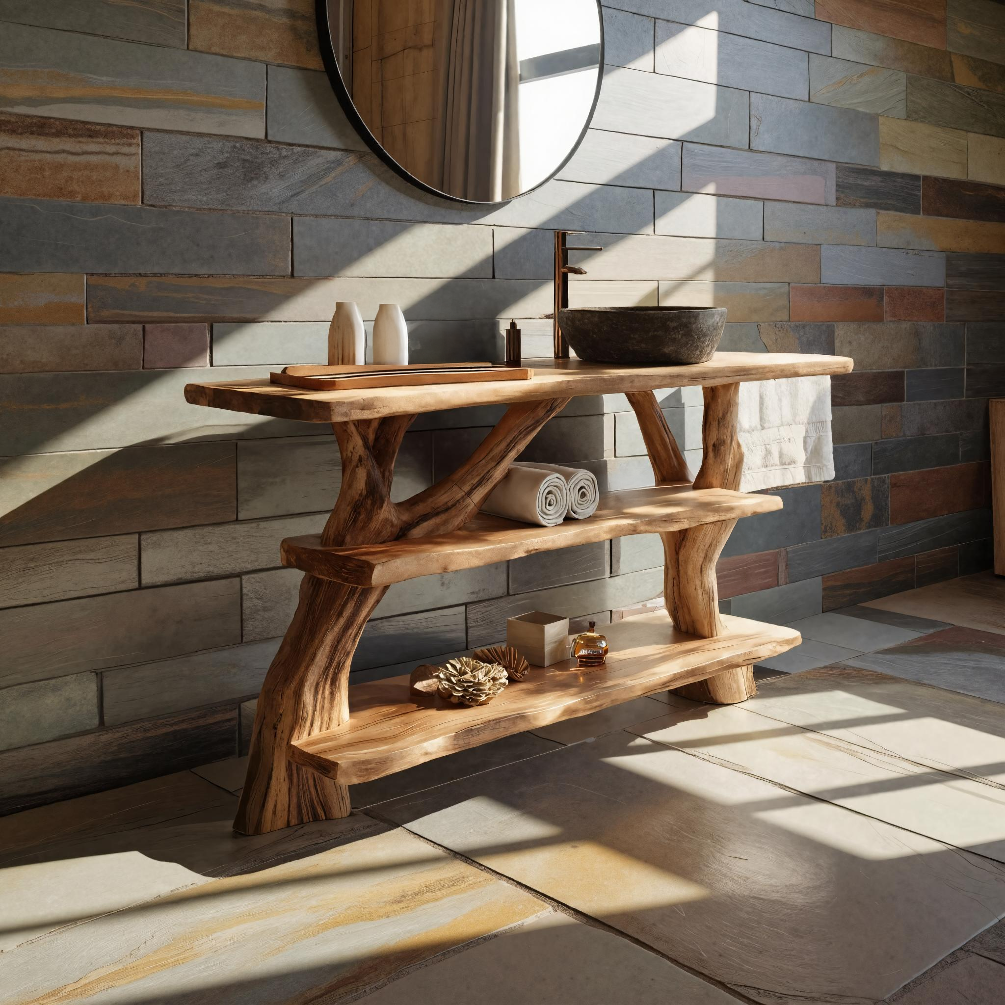 Farmhouse Solid Wood Vanity For Cozy Bathroom Furniture Decor SILDTTNBRV019