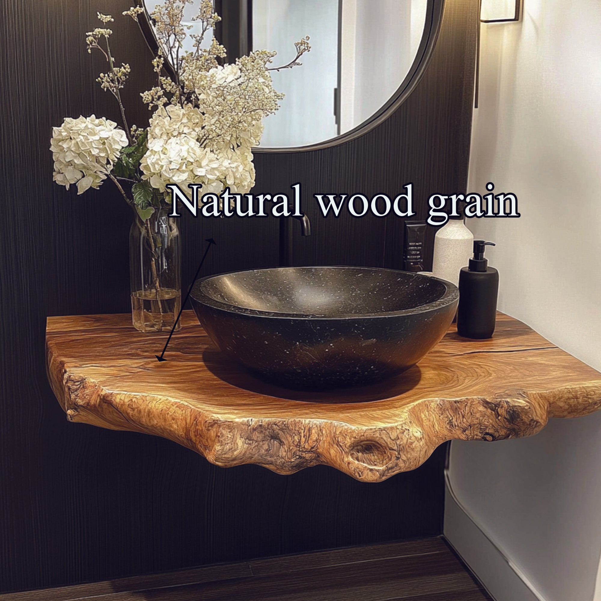 Vintage Wooden Washbasin Stand Guest Room SINLBRV050