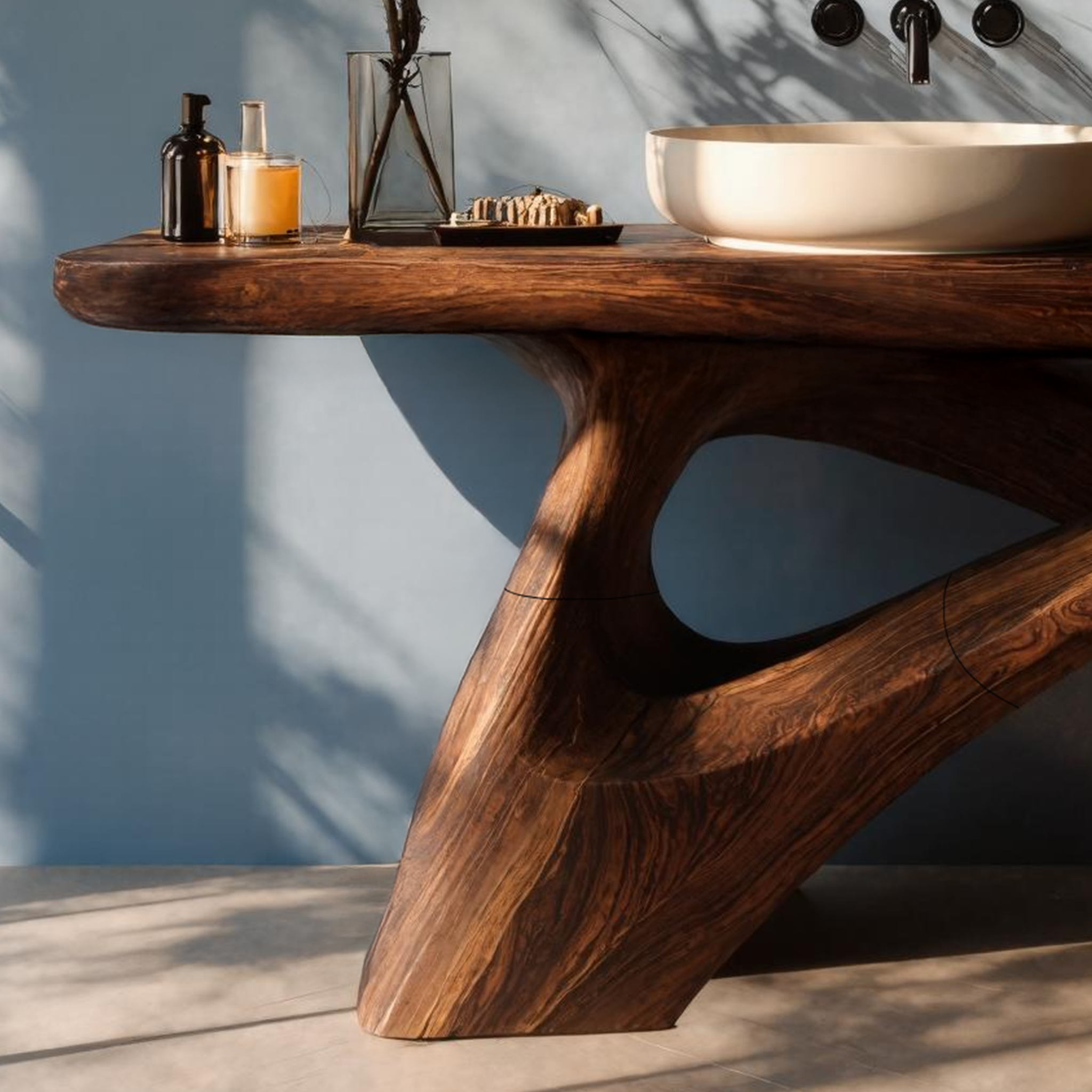 Farmhouse Live Edge Vanity For Cozy Bathroom Look SILDTTNBRV002