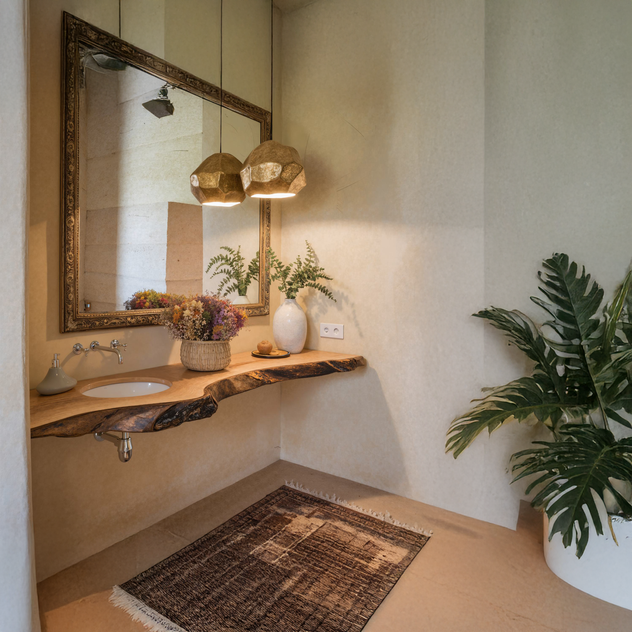 Wooden Bathroom Vanity SILDTBRV090