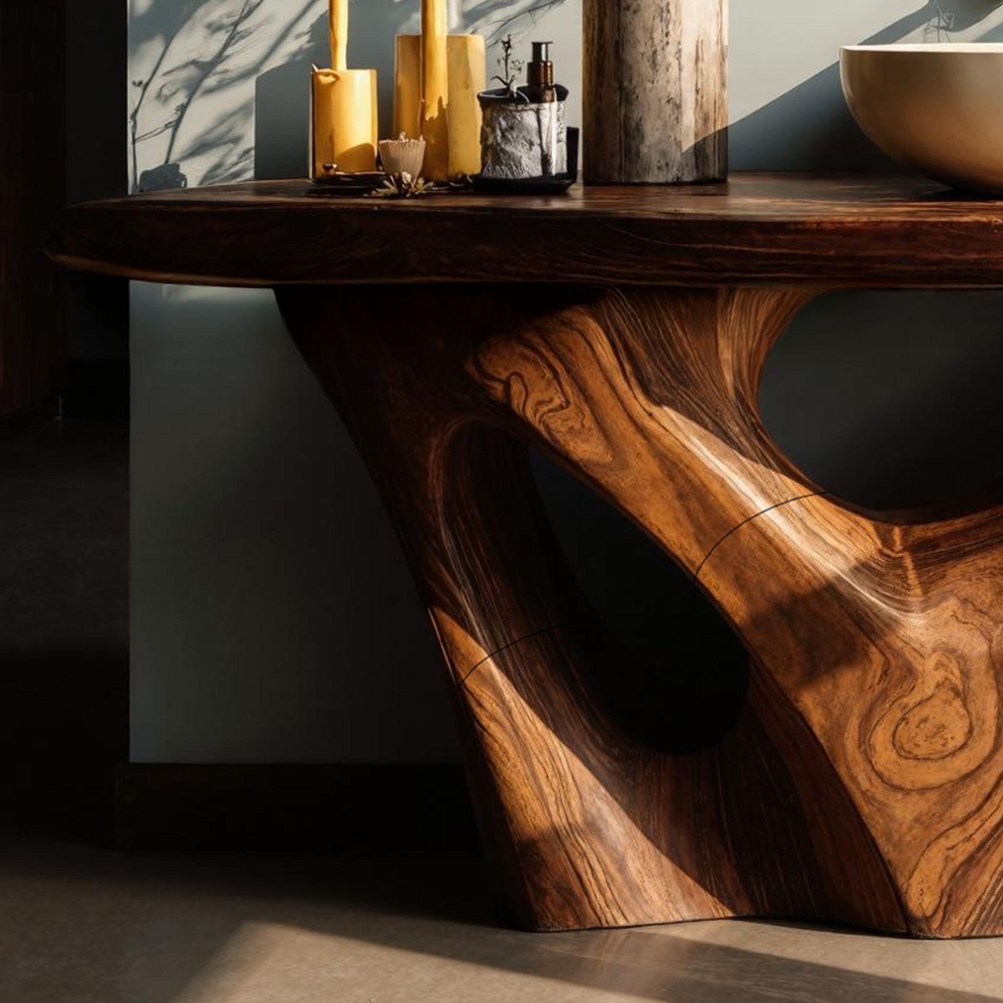 Rustic Solid Vanity For Timeless Bathroom Furniture SILDTTNBRV001