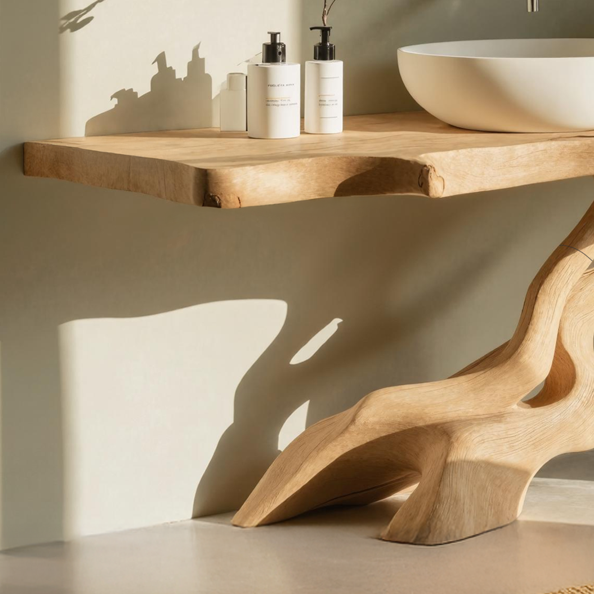 Rustic Wood Vanity For Country Bathroom Furniture SILDTTNBRV016