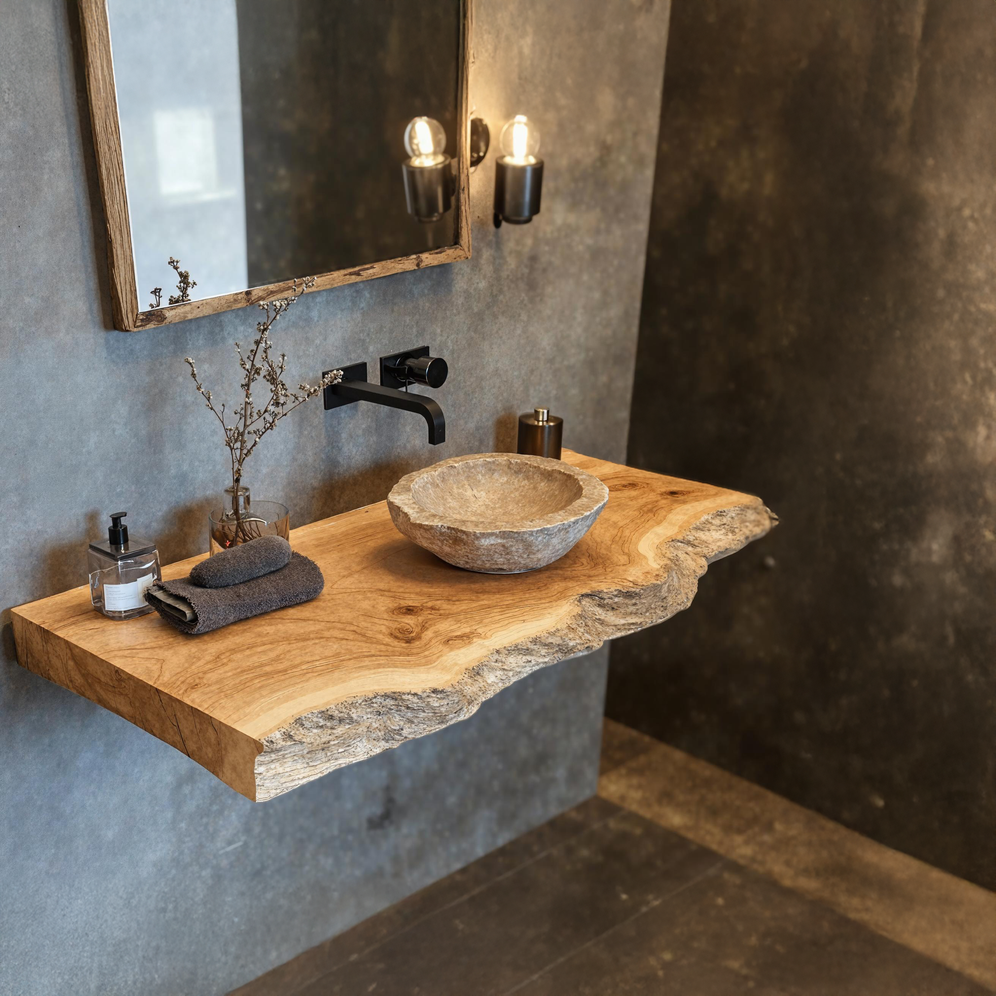 Customizable Floating Shelf For Bathroom Vanity Organization SILDTBRV182