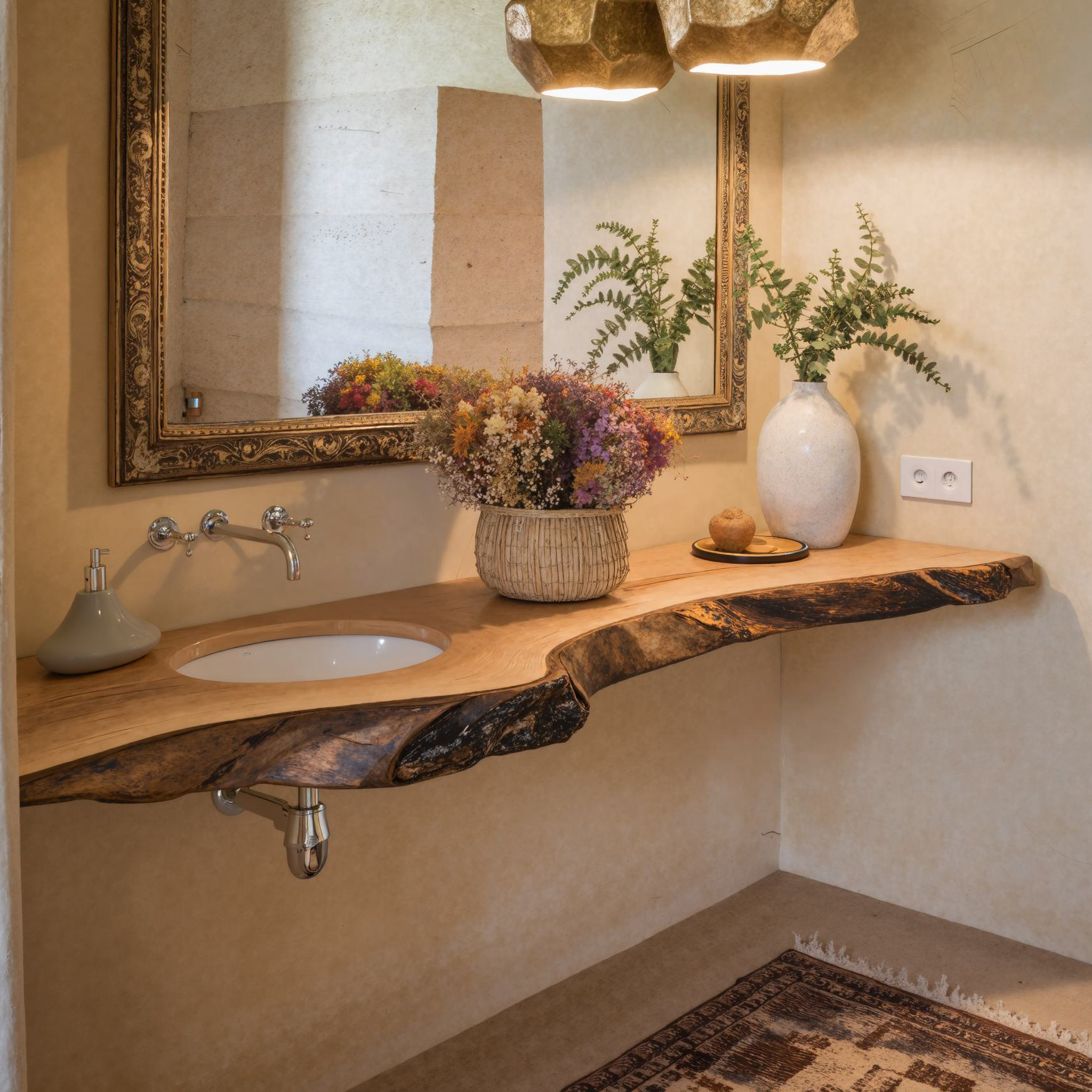 Wooden Bathroom Vanity SILDTBRV090