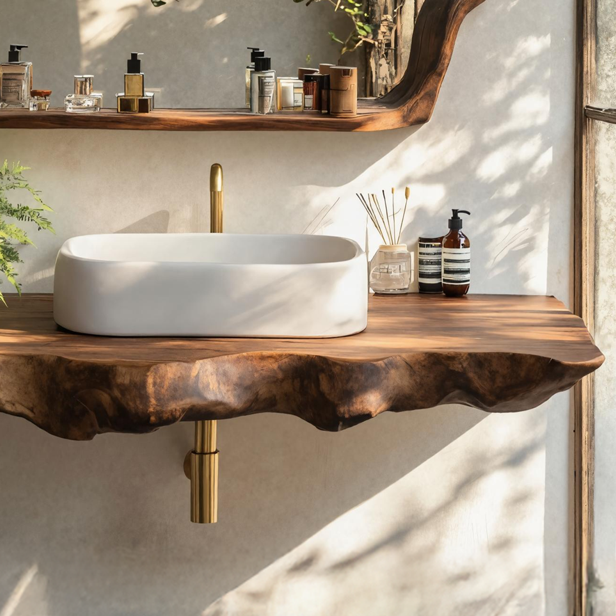 Rustic Wood Vanity For Elegant Bathroom Decor SILDTTRBAS019