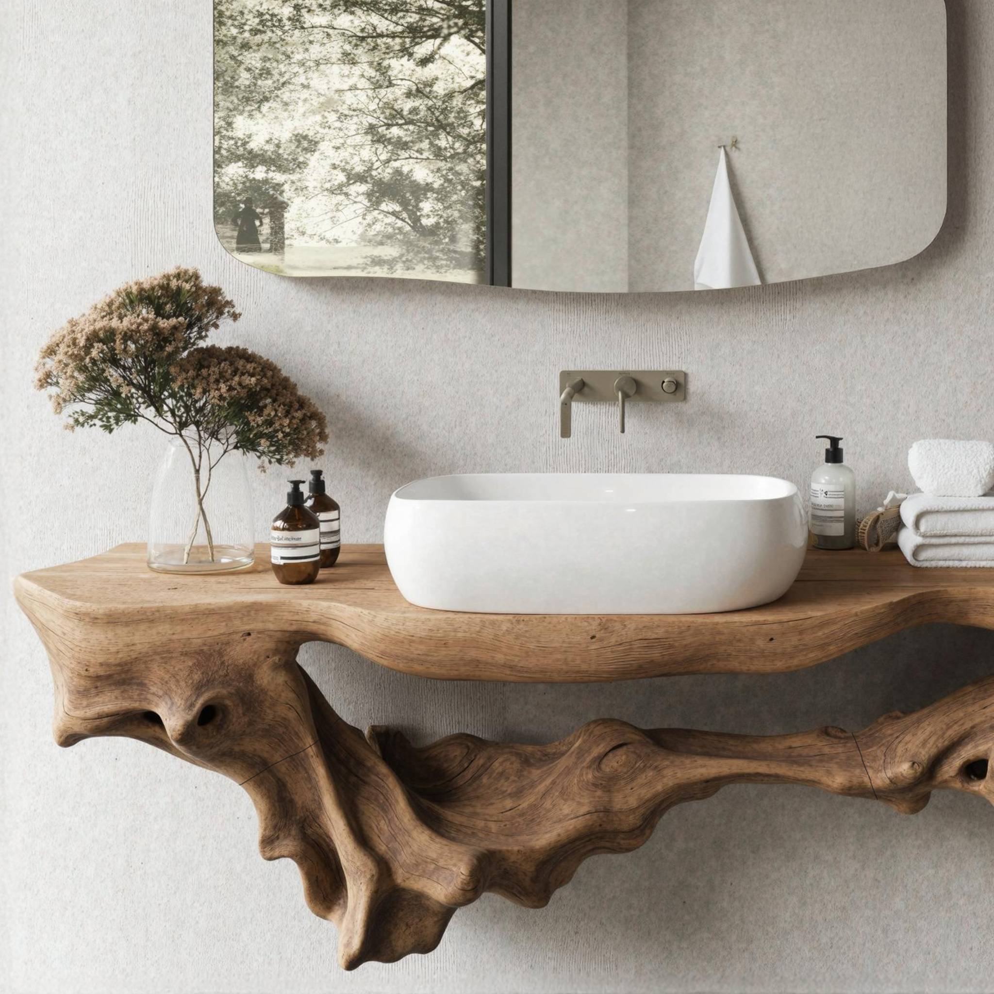 Mid Century Bathroom Shelf For Bathroom Storage & Decor SILDTTRBAS005