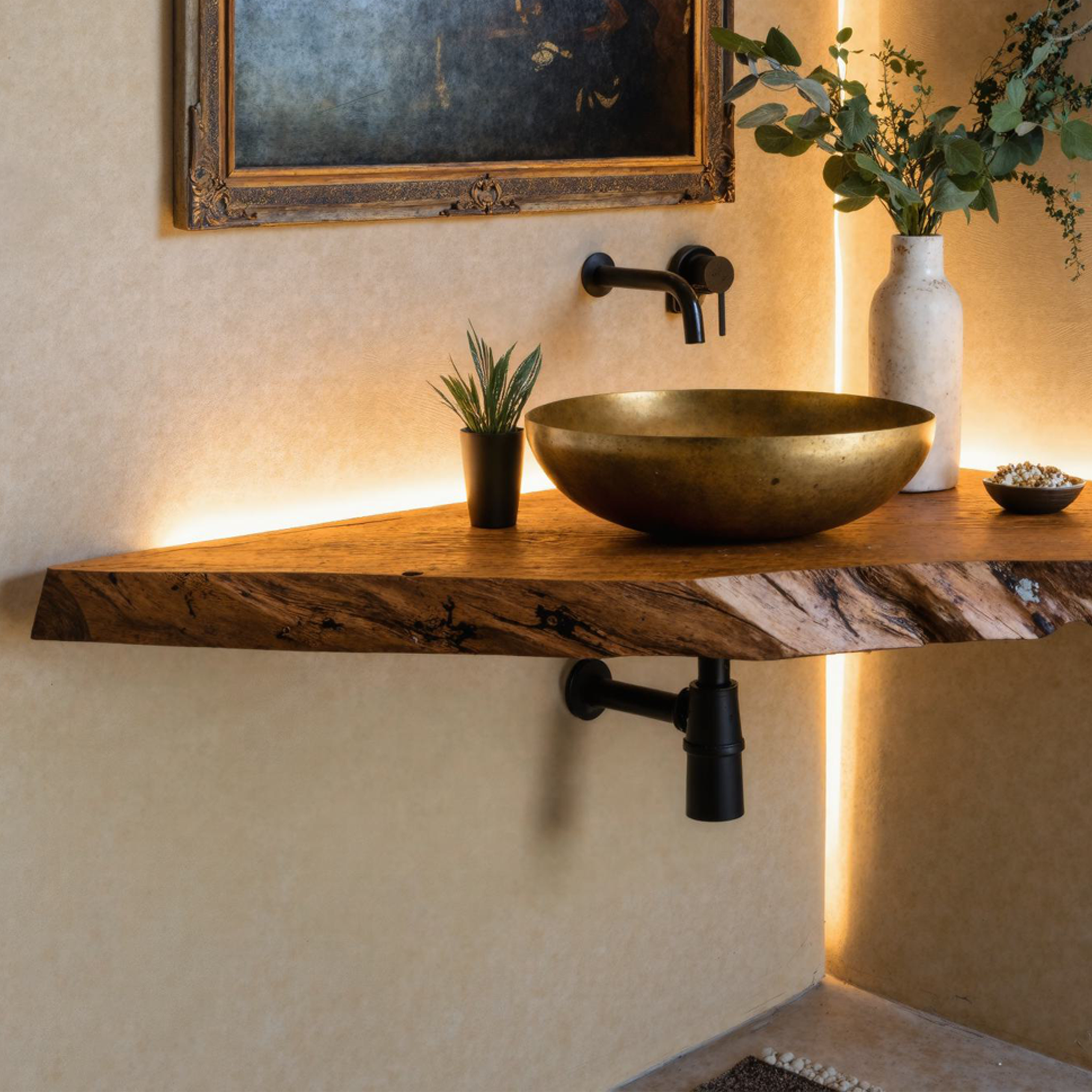 Live Edge Corner Vanity SILDTBRV074