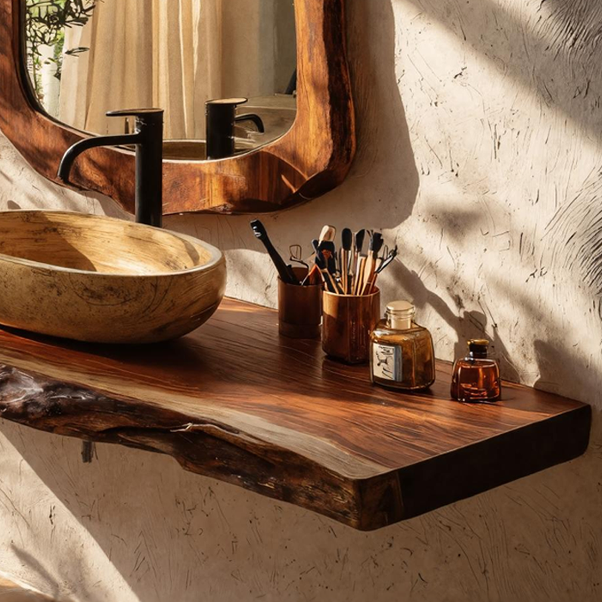 Rustic Wood Vanity For Elegant Bathroom Decor SILDTTRBAS017