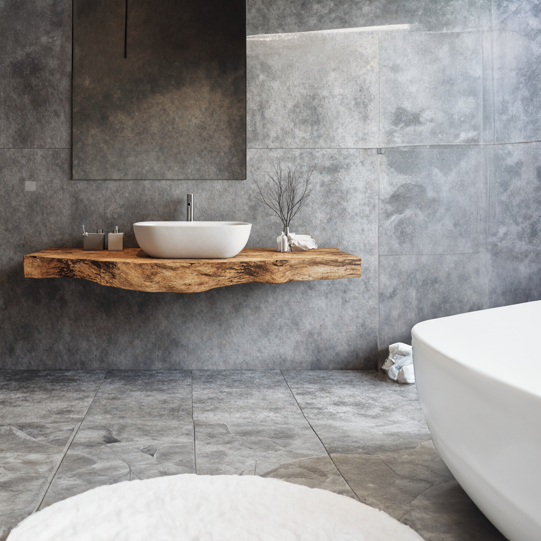 Farmhouse Solid Wood Vanity Luxury Bathroom SILDTBRV219