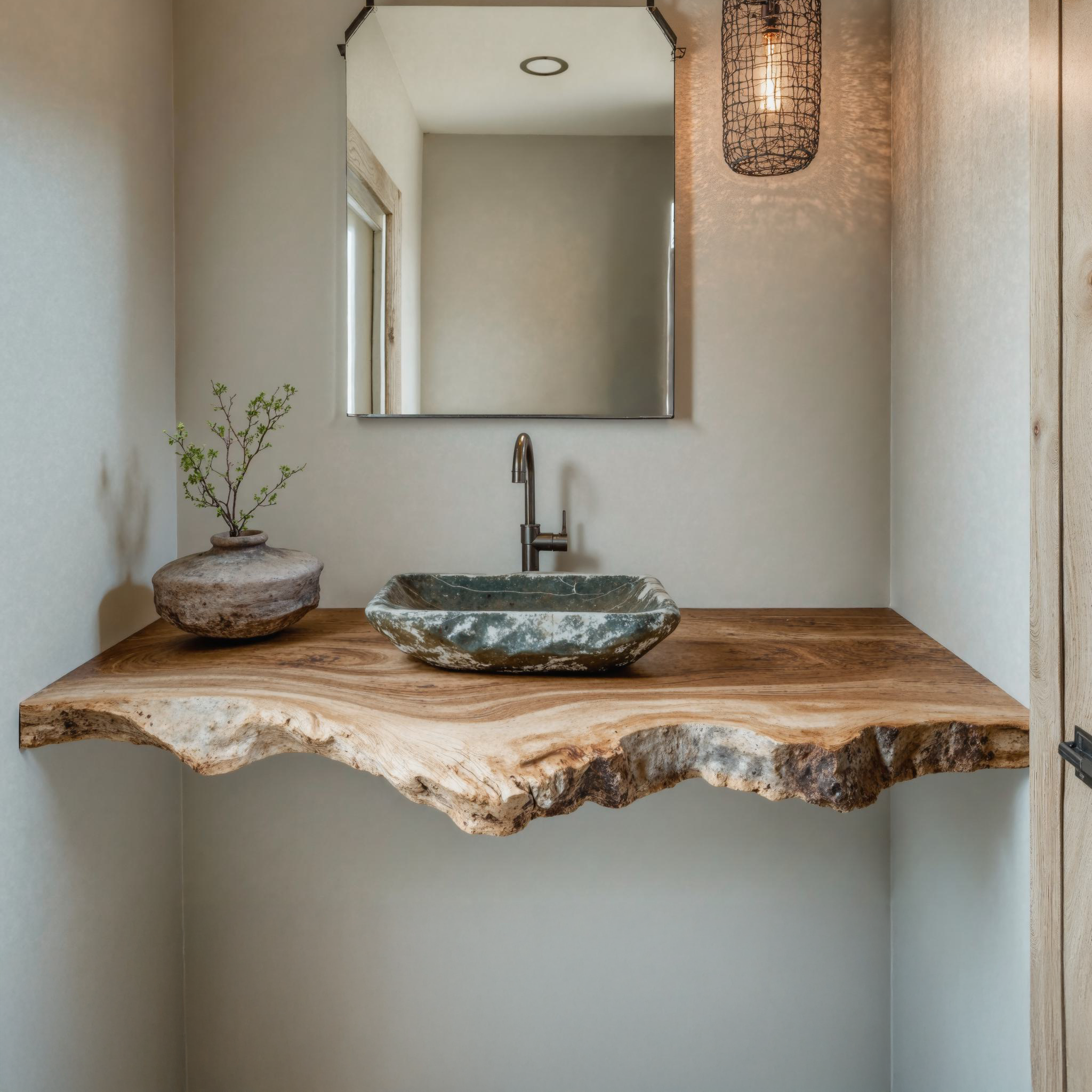 Minimalist Floating Vanity Shelf Ideal For Modern Small Bathrooms SILDTBRV124