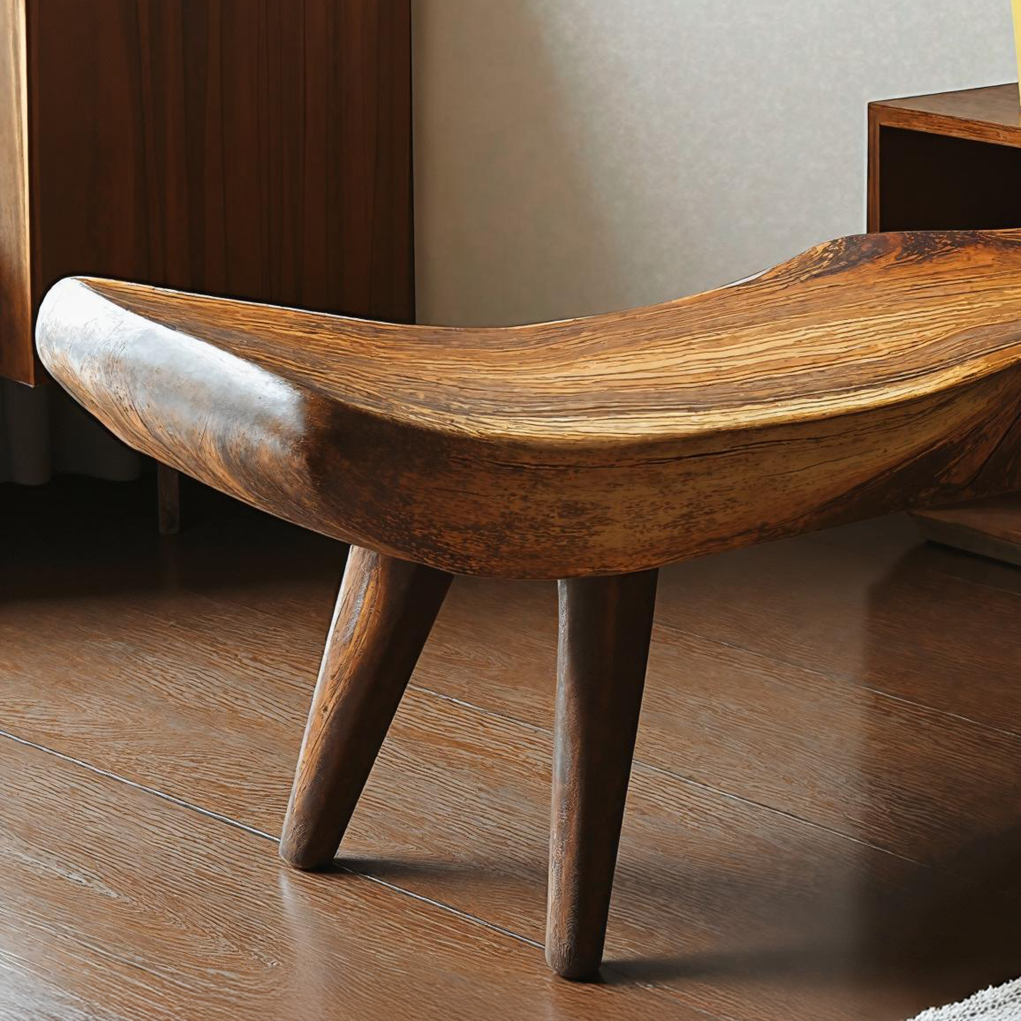 Rustic Wooden Bench With Simple Design For Home Comfort SILDTWB017