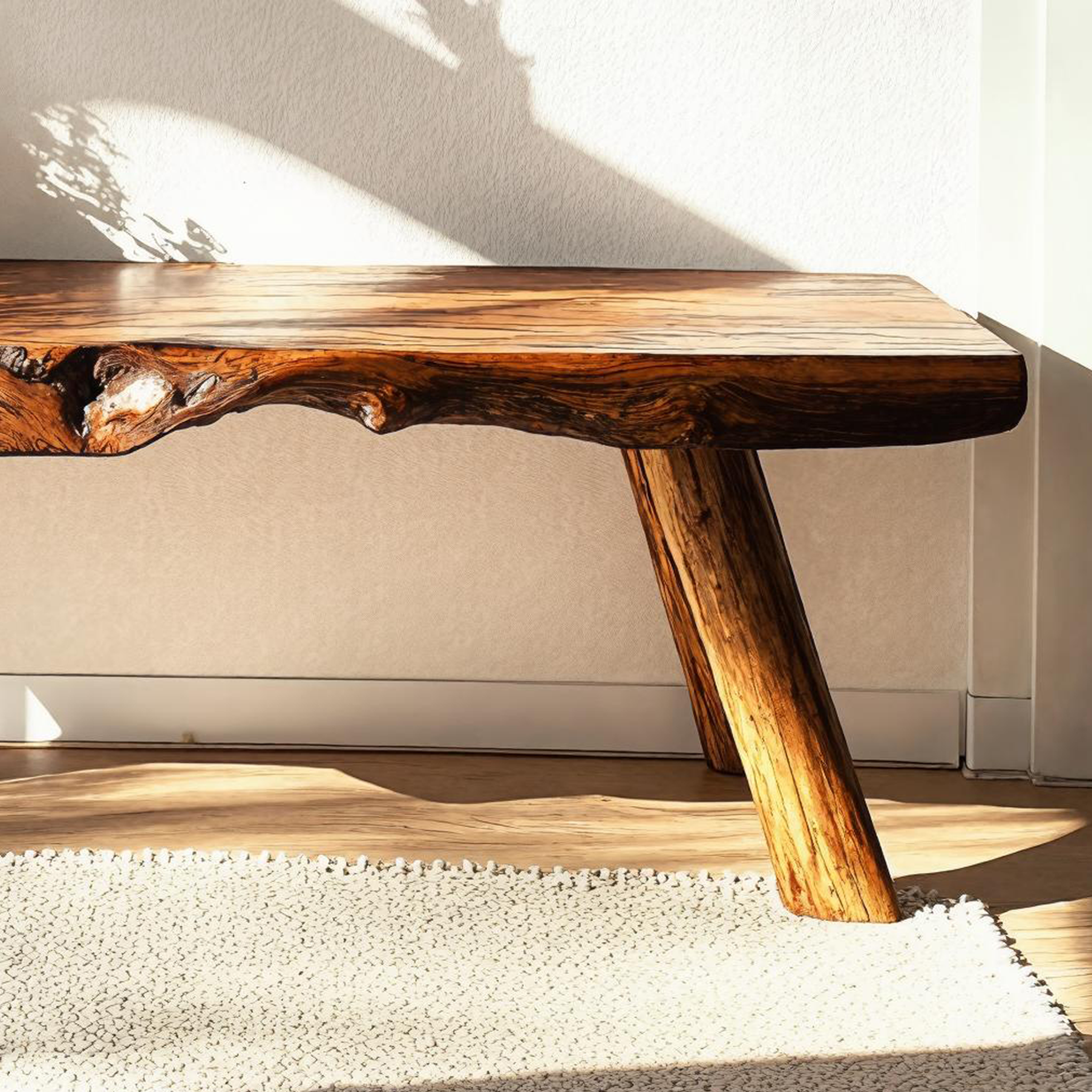 Stunning Wooden Bench With Unique Design For Modern Homes SILDTWB007