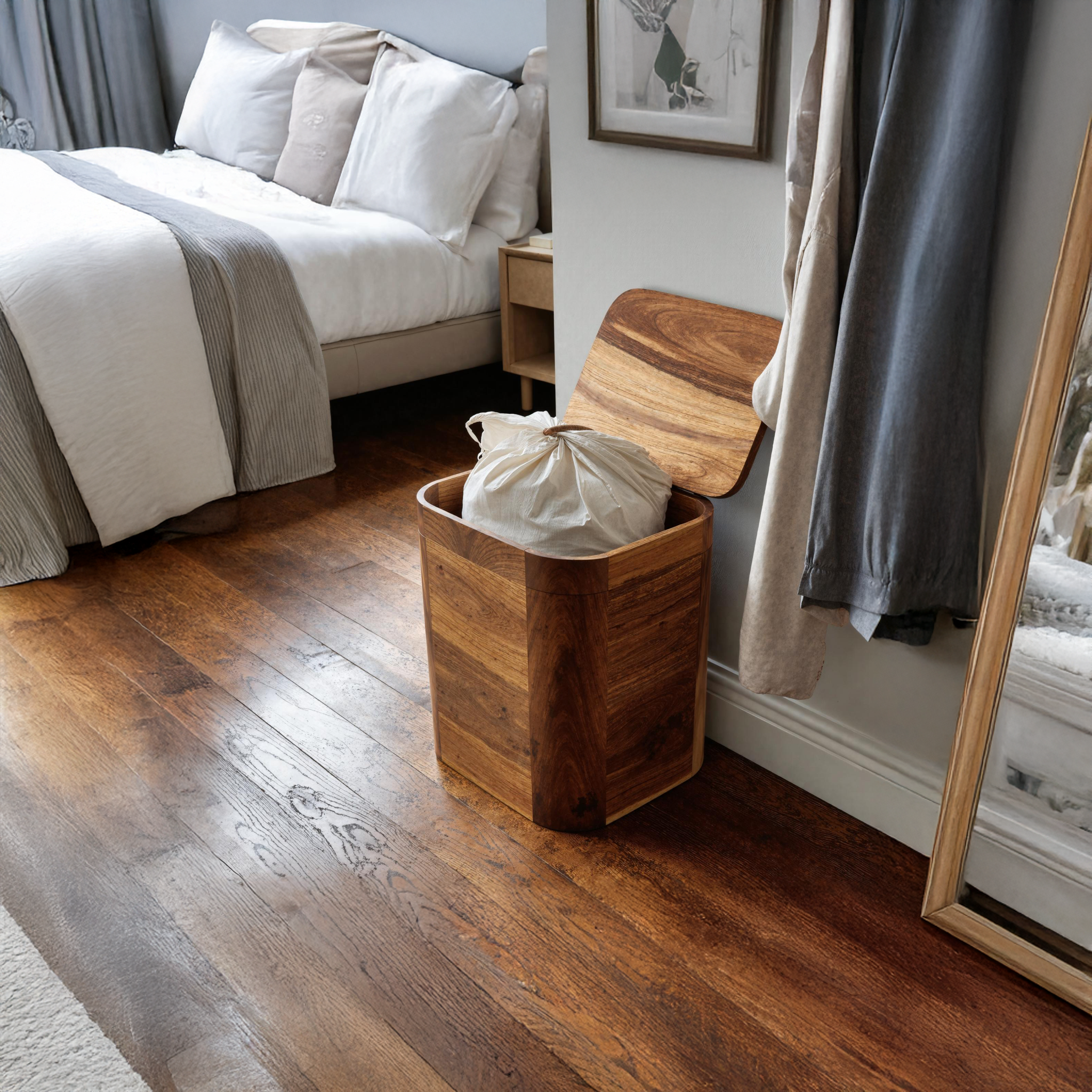 Farmhouse Solid Wood Box For Entryway And Home Decor SILDTSBN011