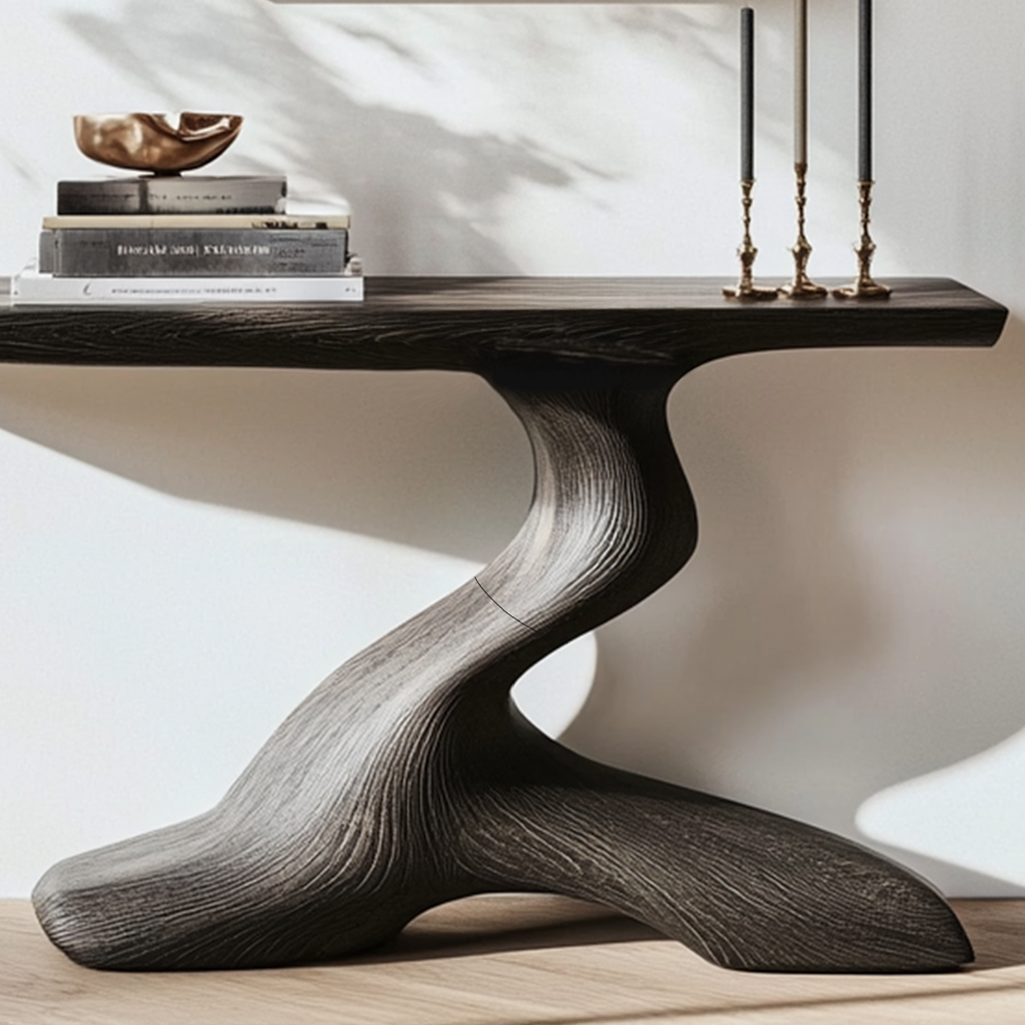 Mid Century Live Edge Desk For Living Room SILDTTRCS233