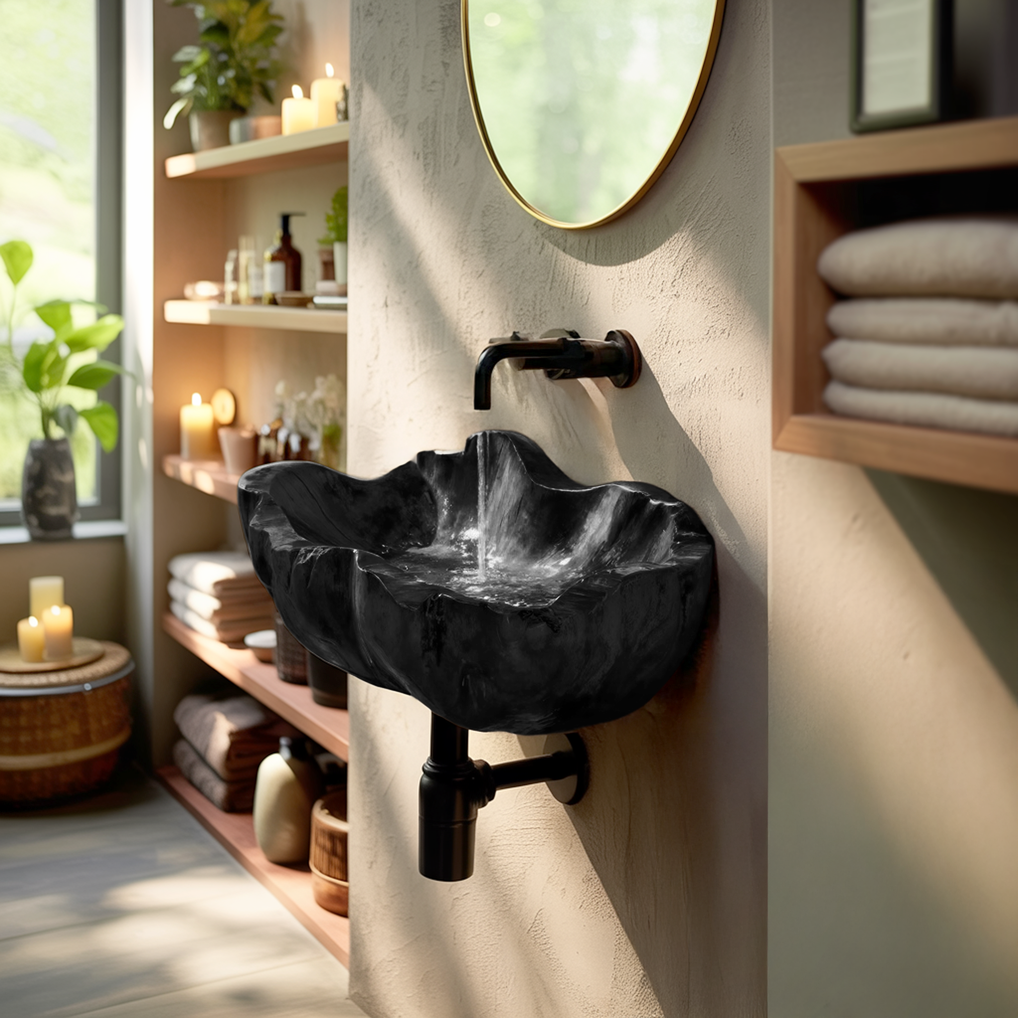 Modern Solid Wood Wash Basin For Luxury Bedroom Furniture Decor SILDTTRVS033