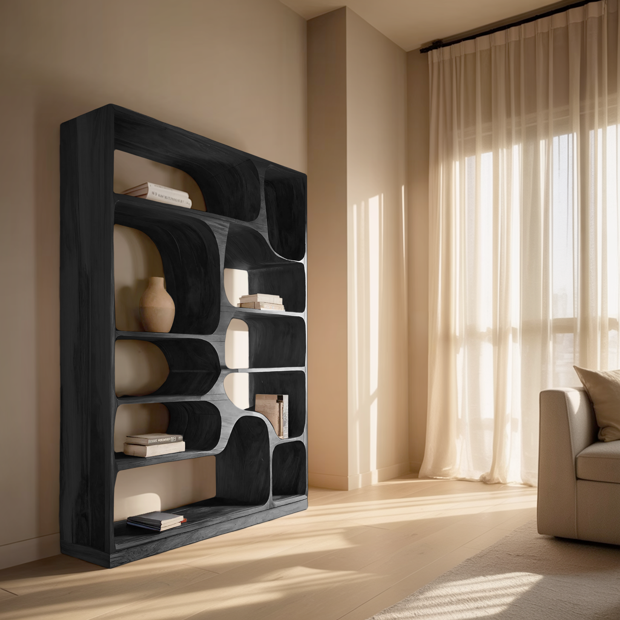 Artistic Bookcase For Living Room Or Bedroom RTTHHNBS085