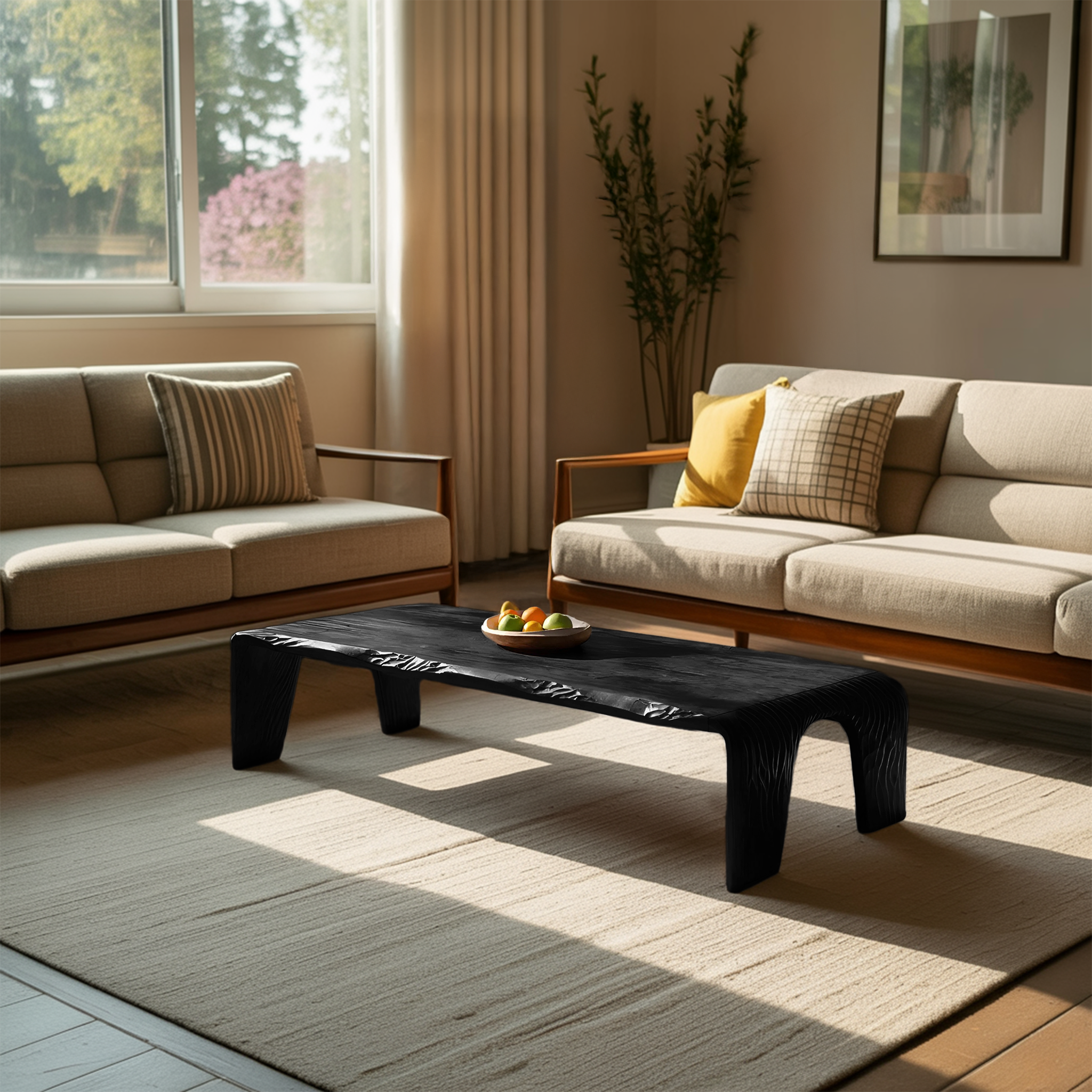 Farmhouse Handcrafted Live Edge Table For Living Room Decor SILDTTRCF096
