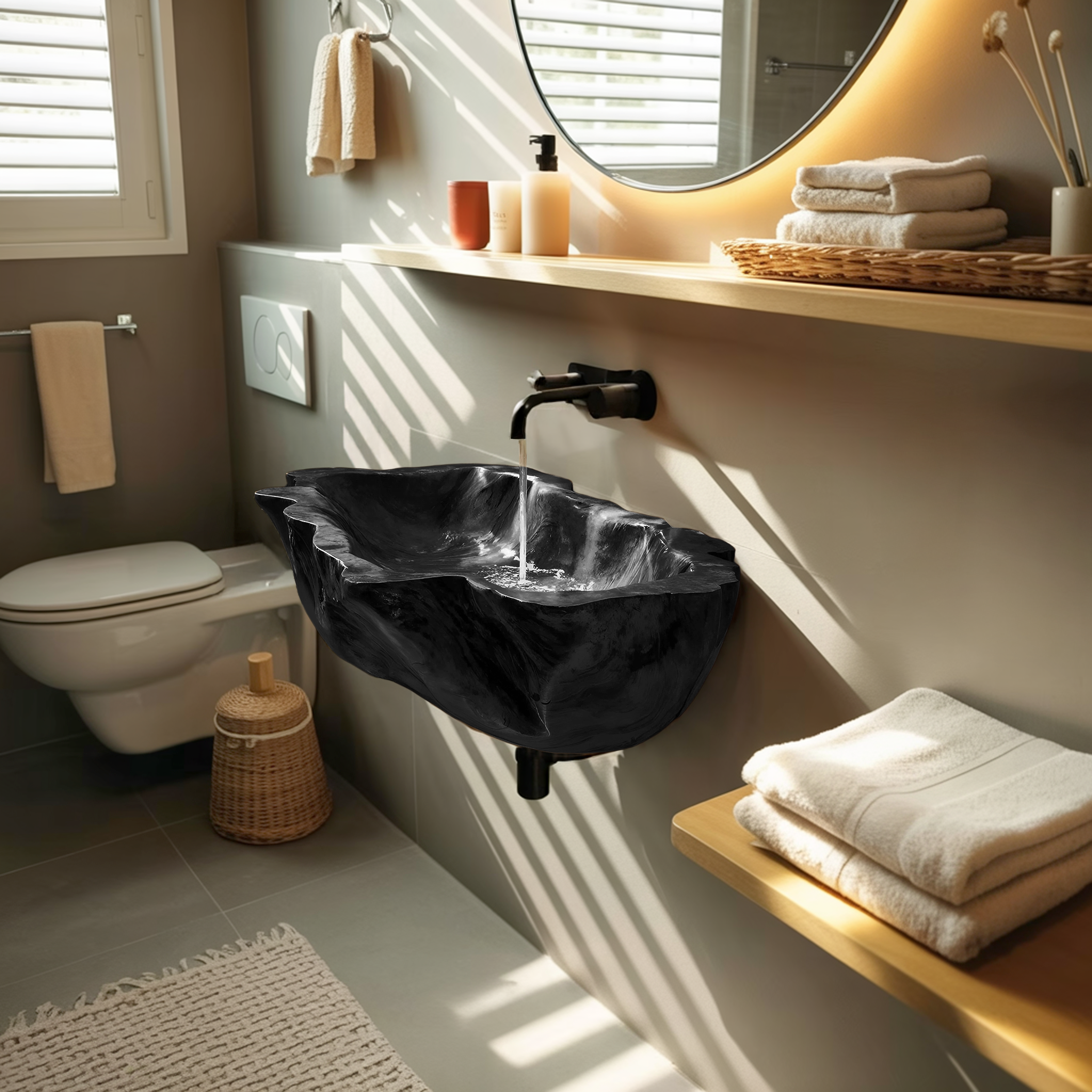Farmhouse Solid Wood Wash Basin For Cozy Bedroom Furniture Design SILDTTRVS035