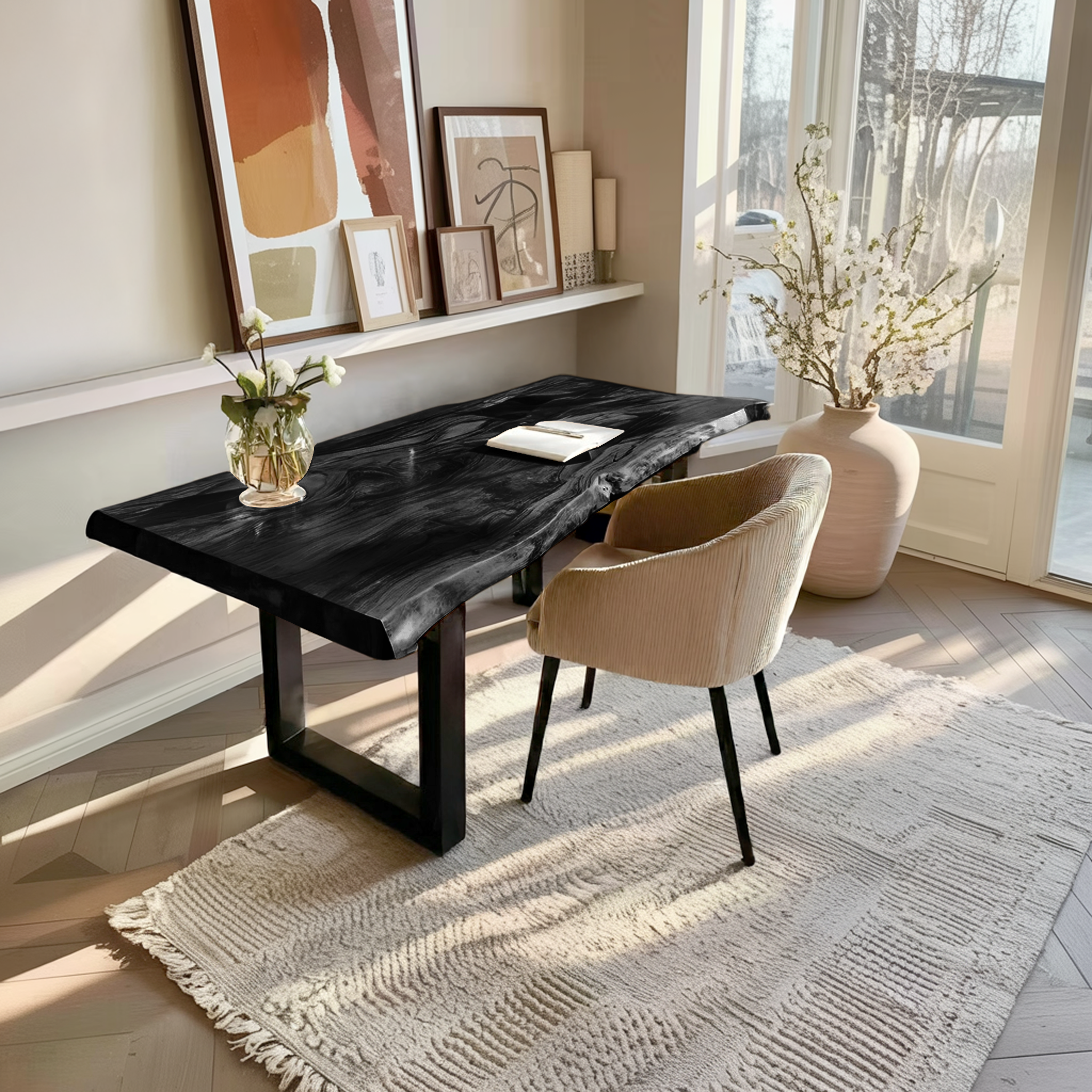 Farmhouse Solid Wood Desk For Classic Decor SILDTTNDE022
