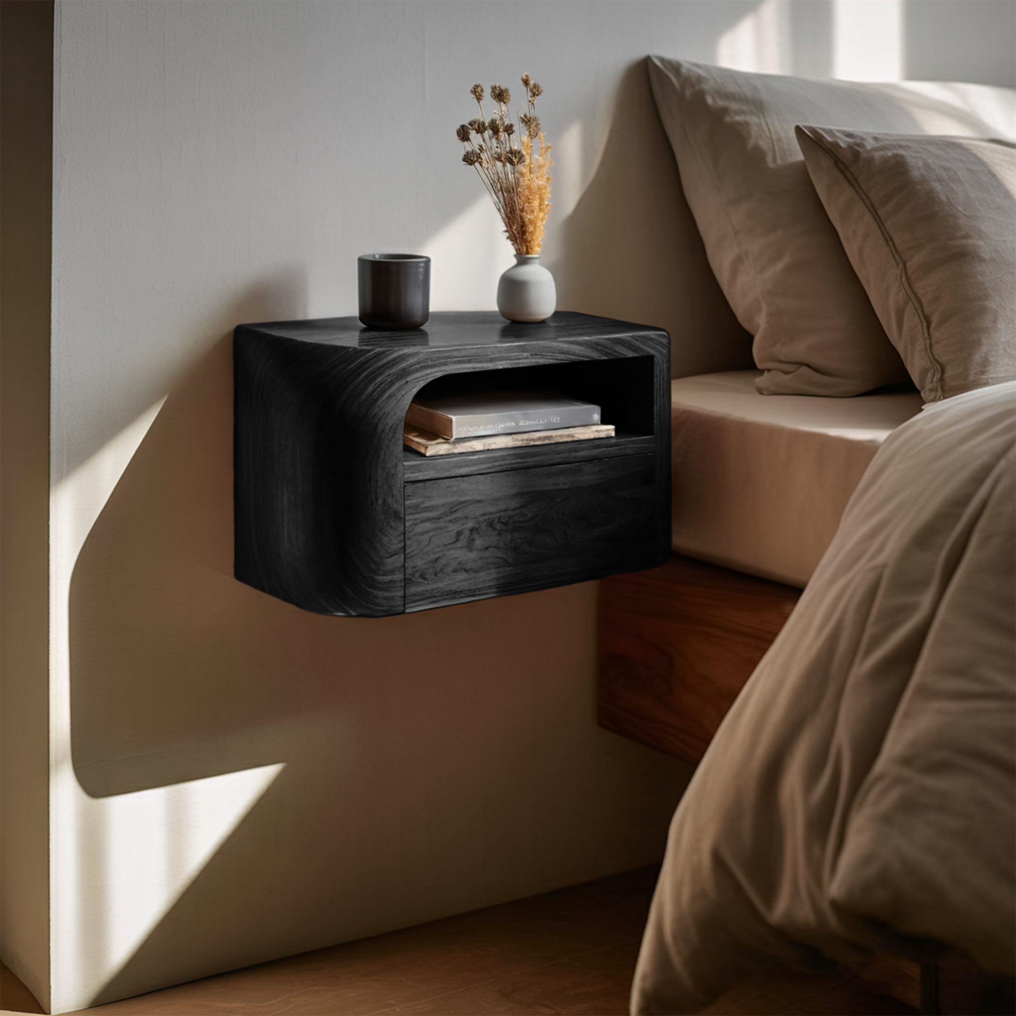 Modern Floating Nightstand For Bedroom RTTHHNNS008