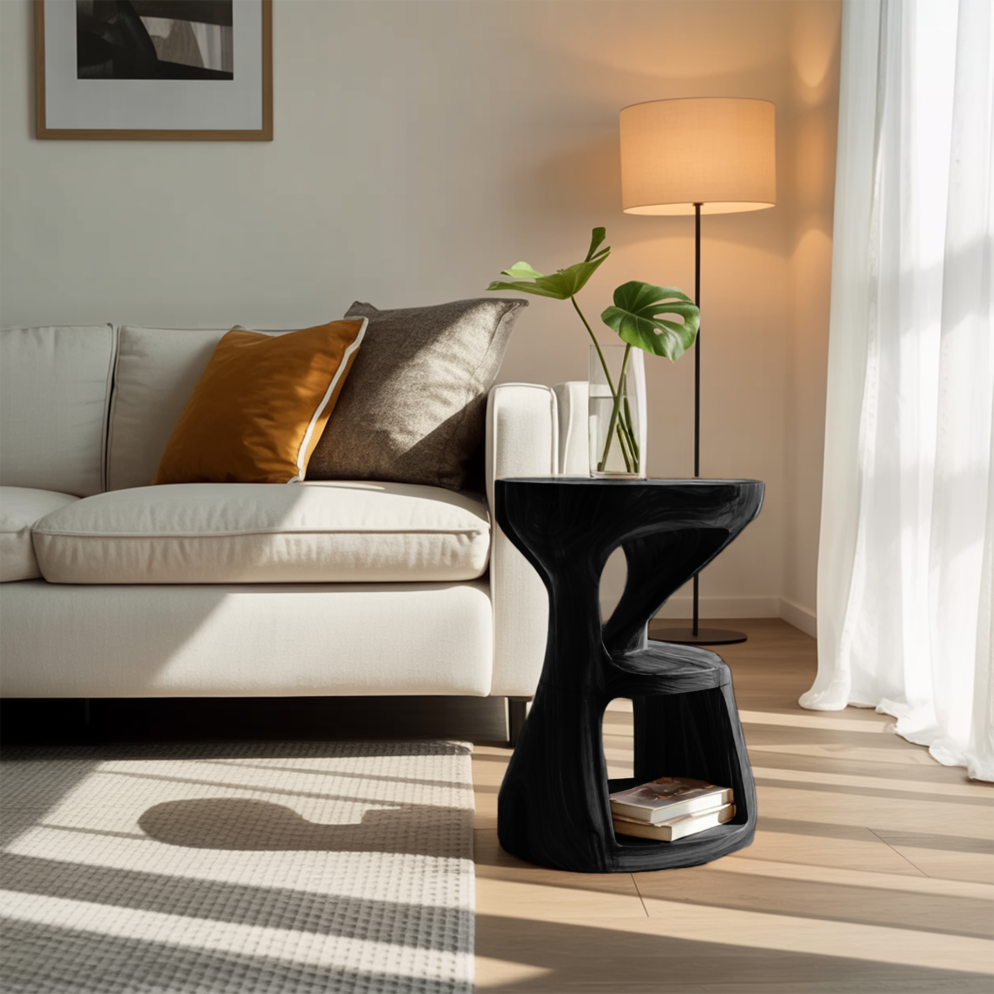 Modern Sculptural Side Table For Living Room SITHHNSTA013