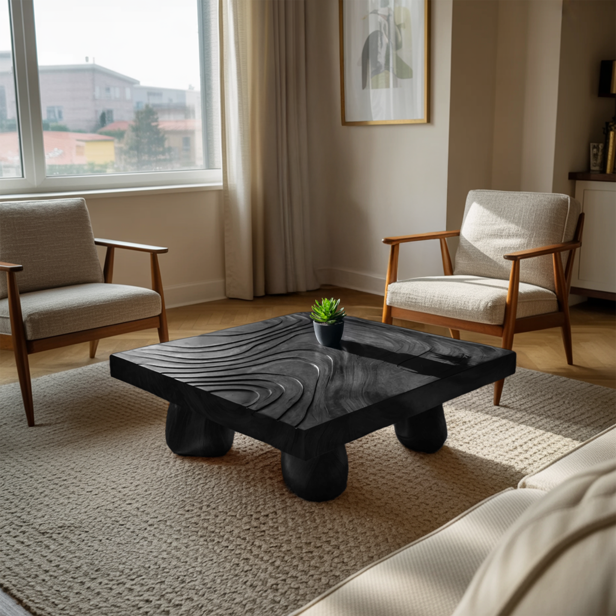 Farmhouse Wooden Live Edge Coffee Table For Entryway Design SILDTTRCF069