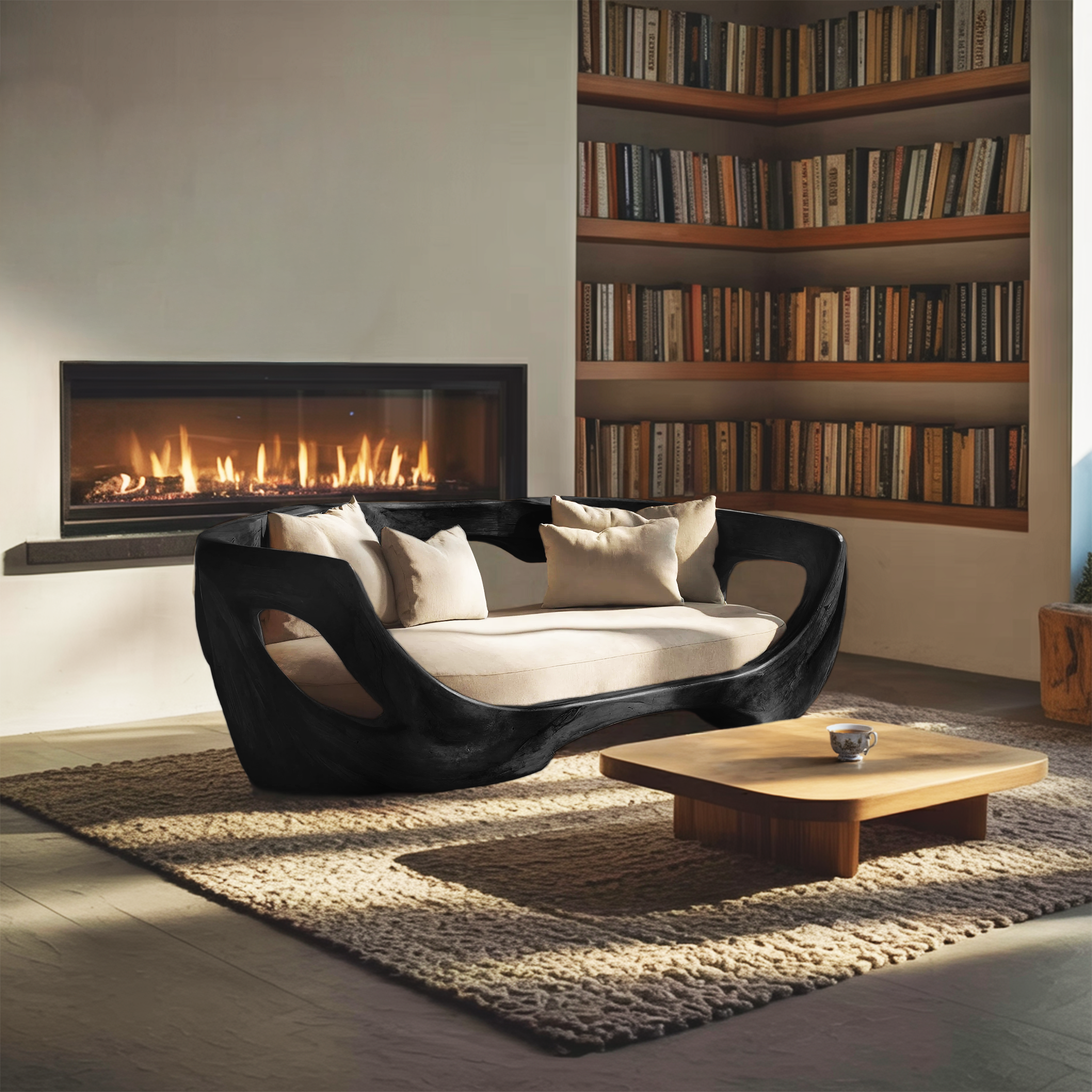Modern Curved Sofa For Living Room Or Bedroom RTTHHNSFA004