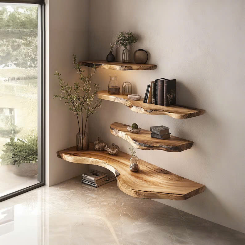 Live Edge Floating Shelf Gift Herself SINLFL053