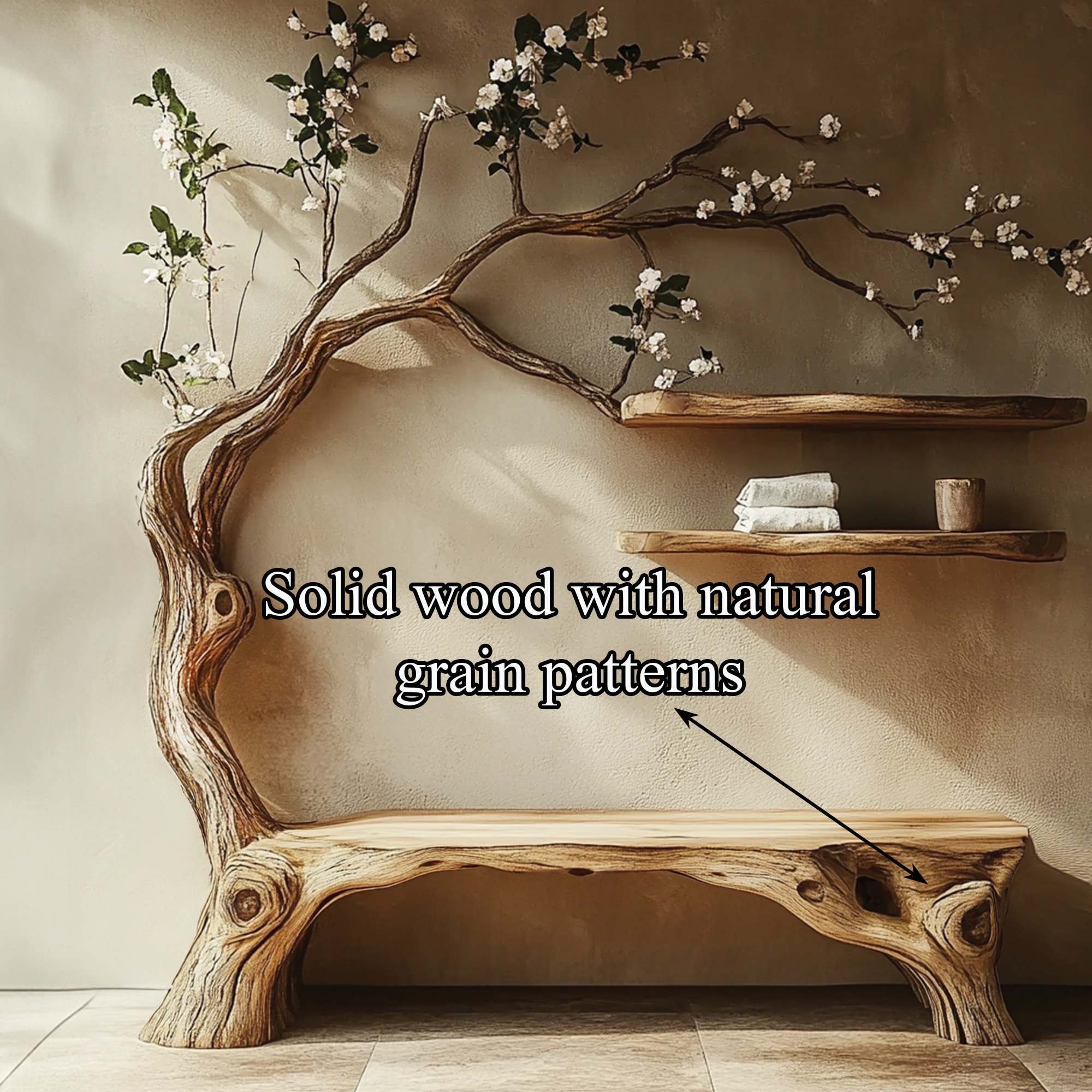 Tree Shelves Book Shelf Handmade Decor Home Gift SINLTB139