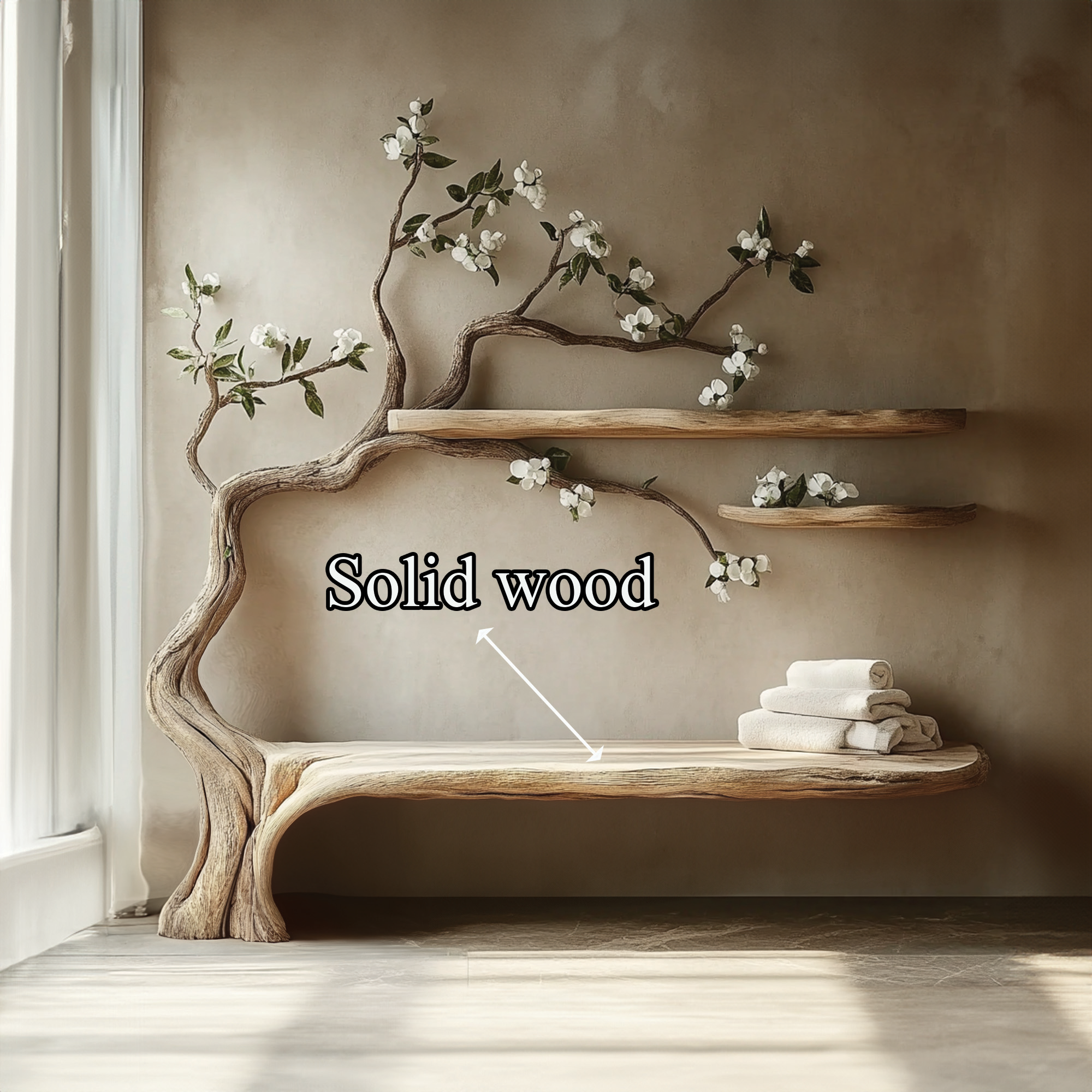 Tree Book Shelf Bookshelf Corner Shelf Gift Family SINLTB137