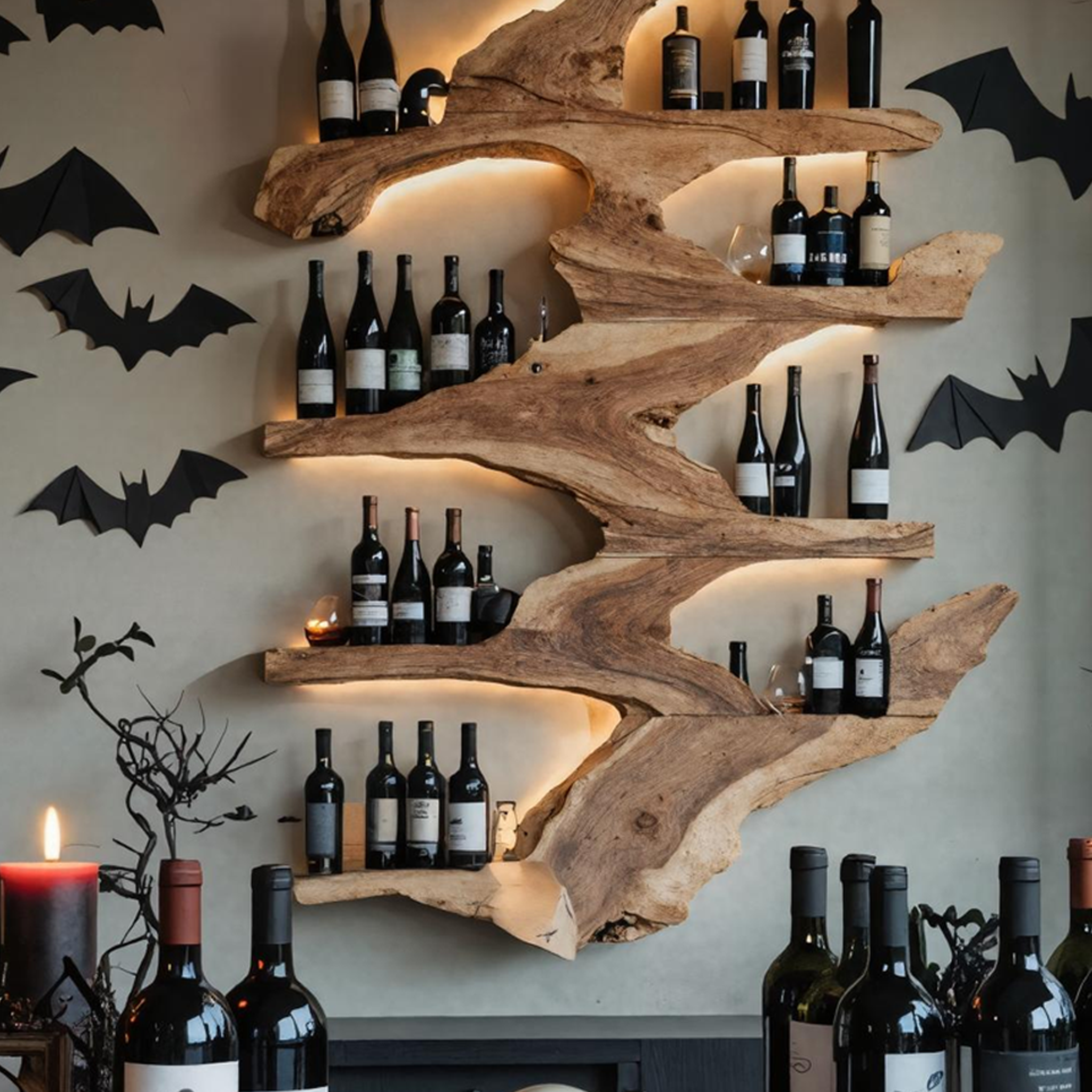Modern Live Edge Wine Holder For Kitchen Halloween Furniture Ideas SILDTTRHWH003