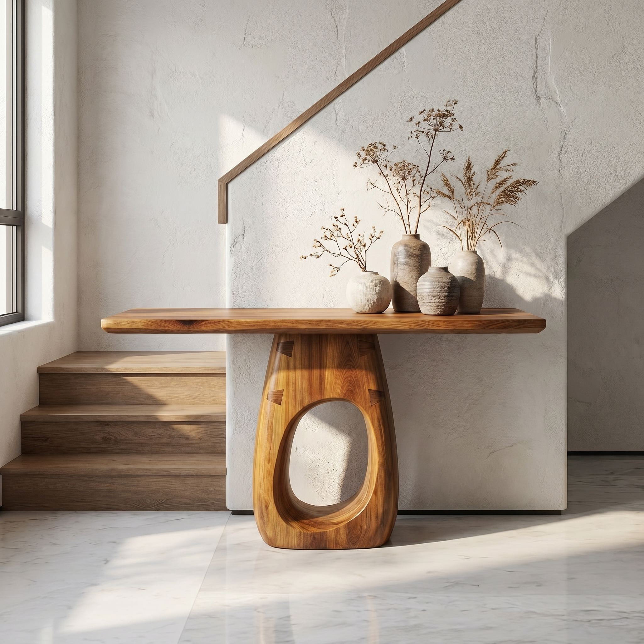 Artisan Organic Console Table Living Room And Hallway SINLSACS427