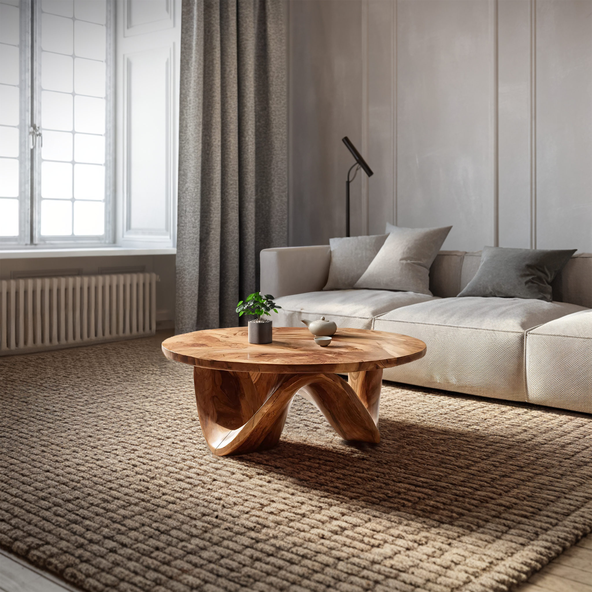 Handcrafted Coffee Table Flow Legs For Living Room Decor RTTHTTCF039
