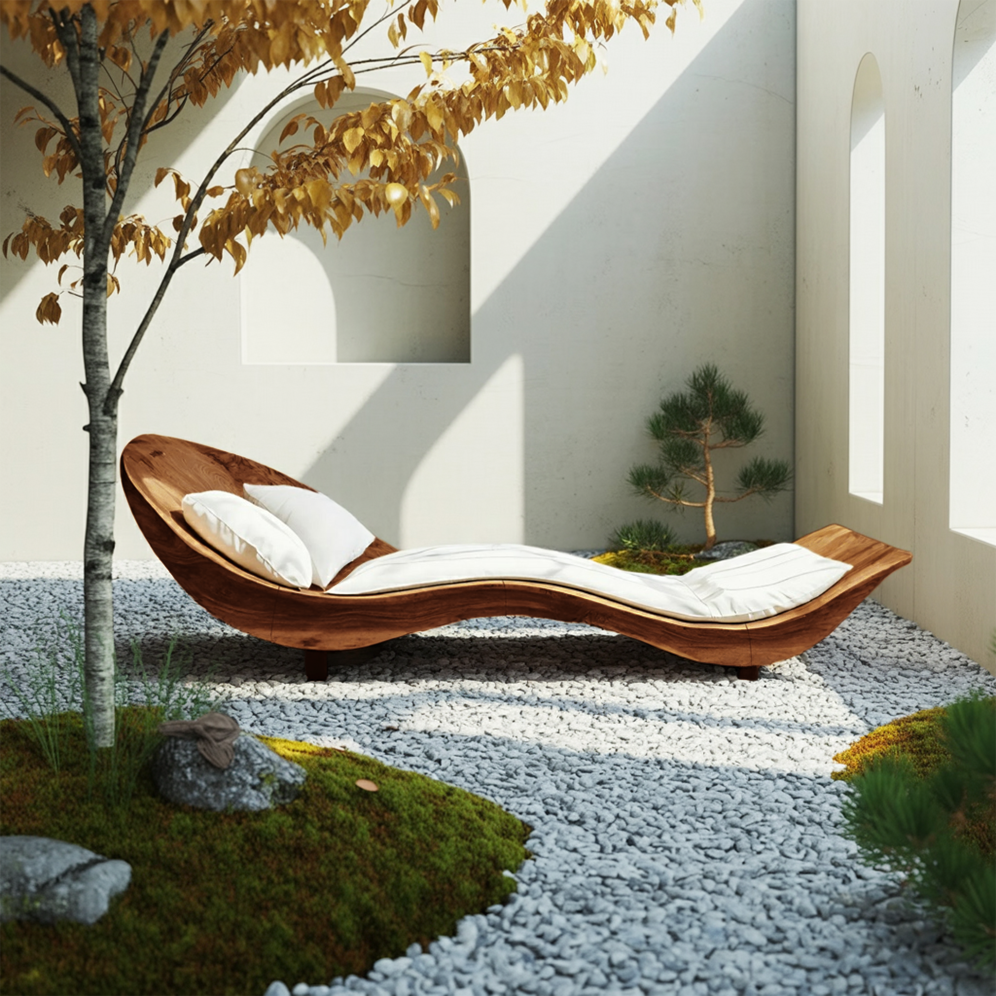 Mid Century Wooden Daybed For Modern Bedroom Furniture Decor SILDTTNDB003