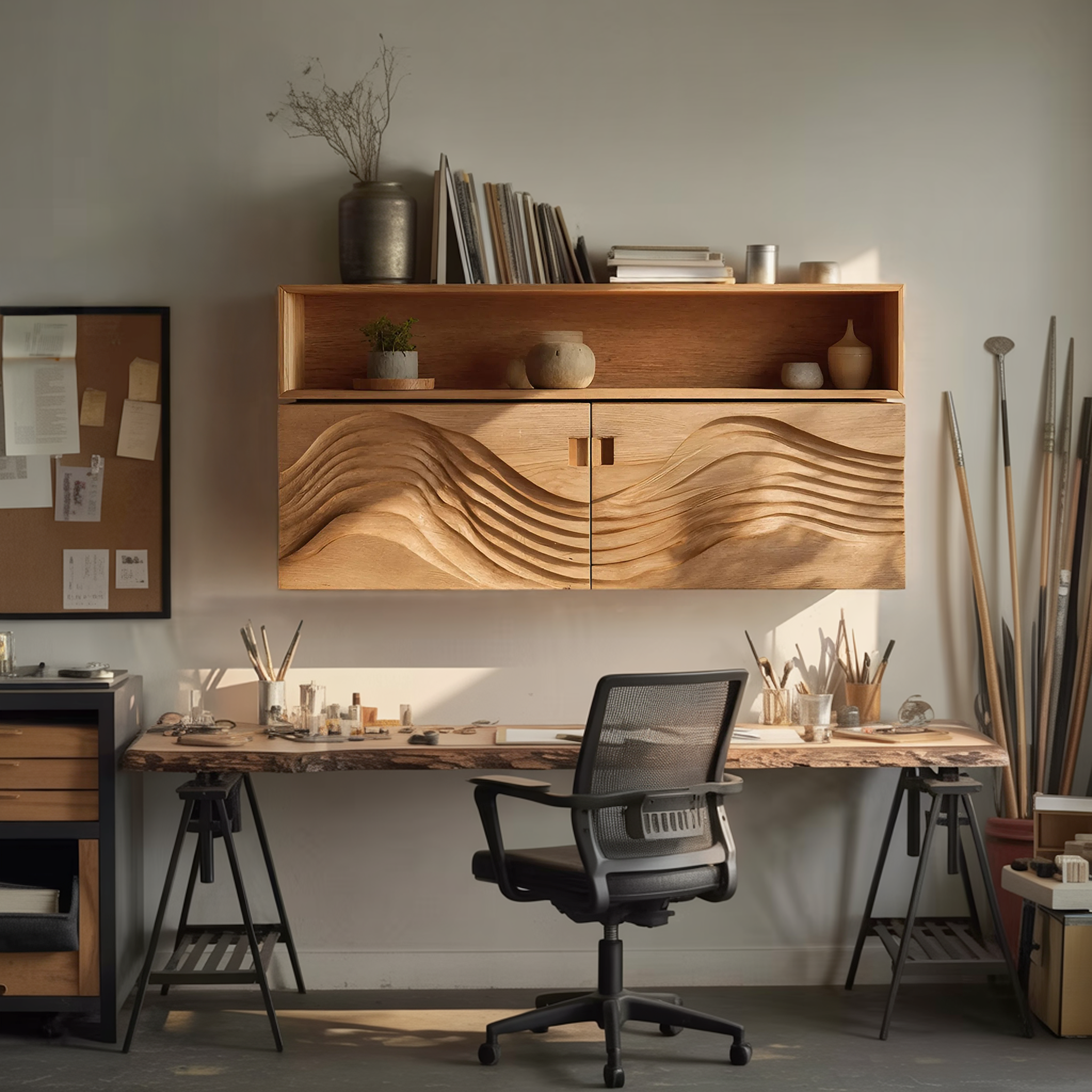 Industrial Wooden Wall Mounted Bookshelf For Home Office Storage SILDTTRWMS002