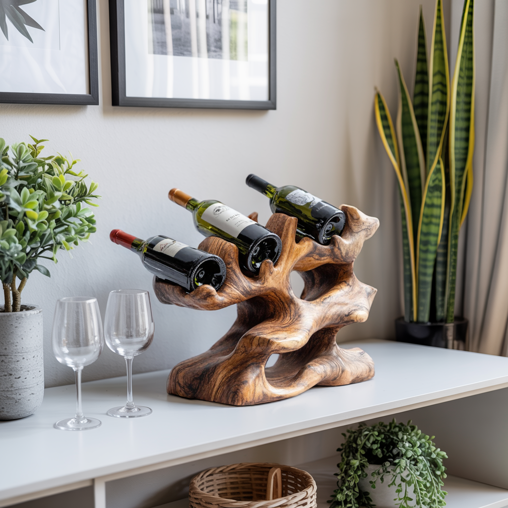 Rustic Wine Rack For Kitchen Island Rustic Feature SILDTTNWH014