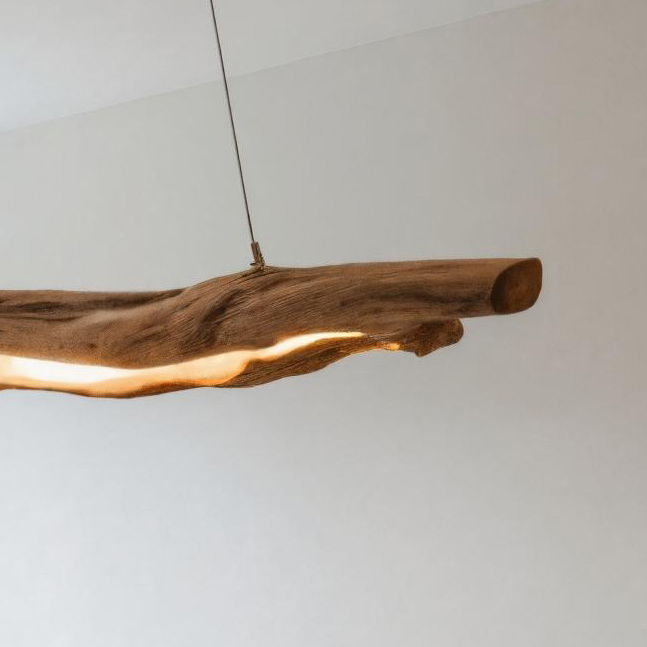 Live Edge Ceiling Light Pendant For Organic Modern Or Minimalist Interiors SITHHNLAM005