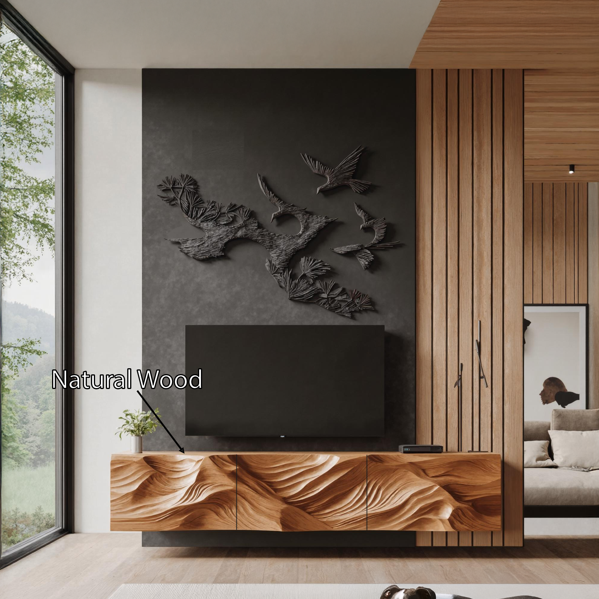 Farmhouse TV Cabinet For Cozy Living Room Decor SILDTTRTVC063