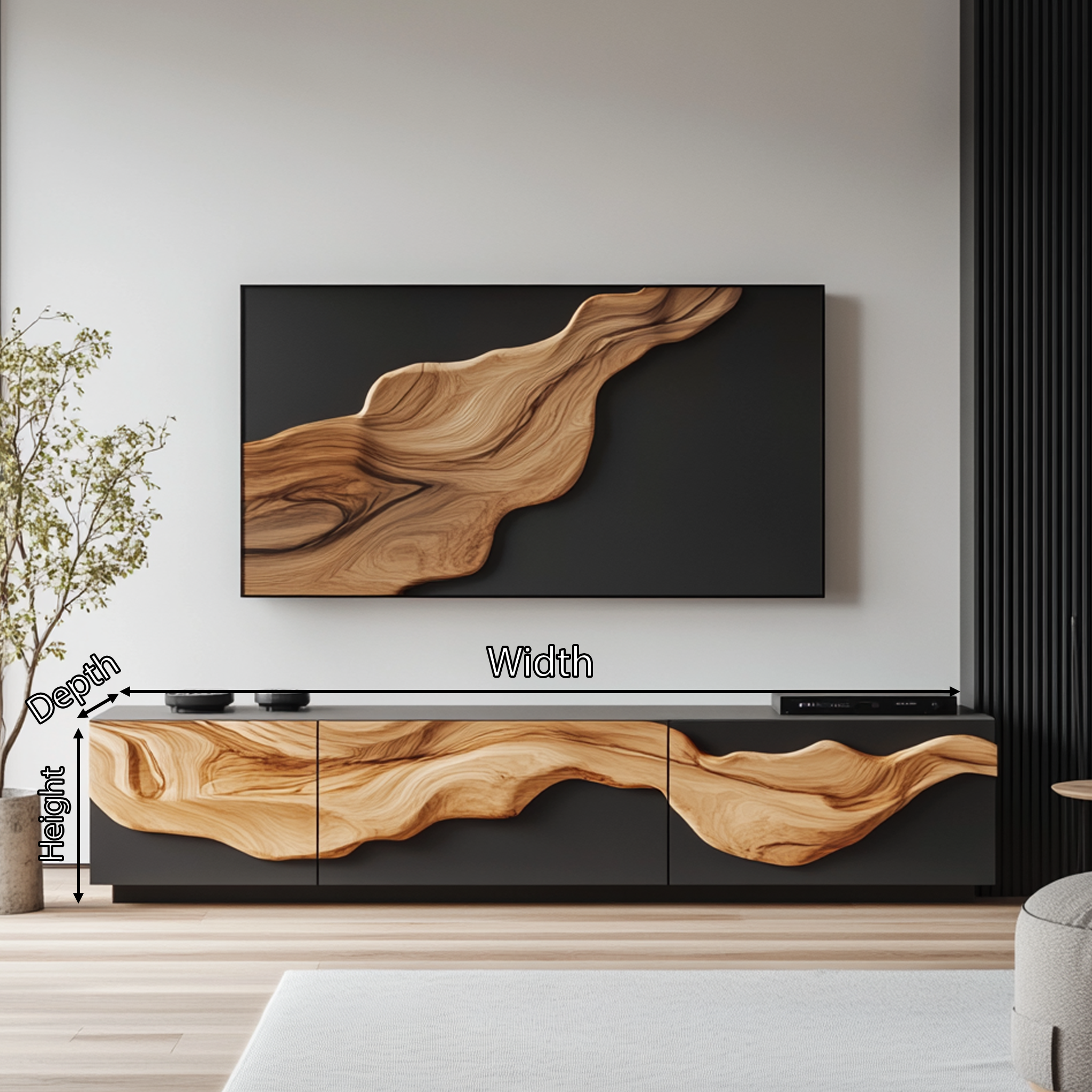Farmhouse TV Console For Living Room Furniture Decor SILDTTRTVC048