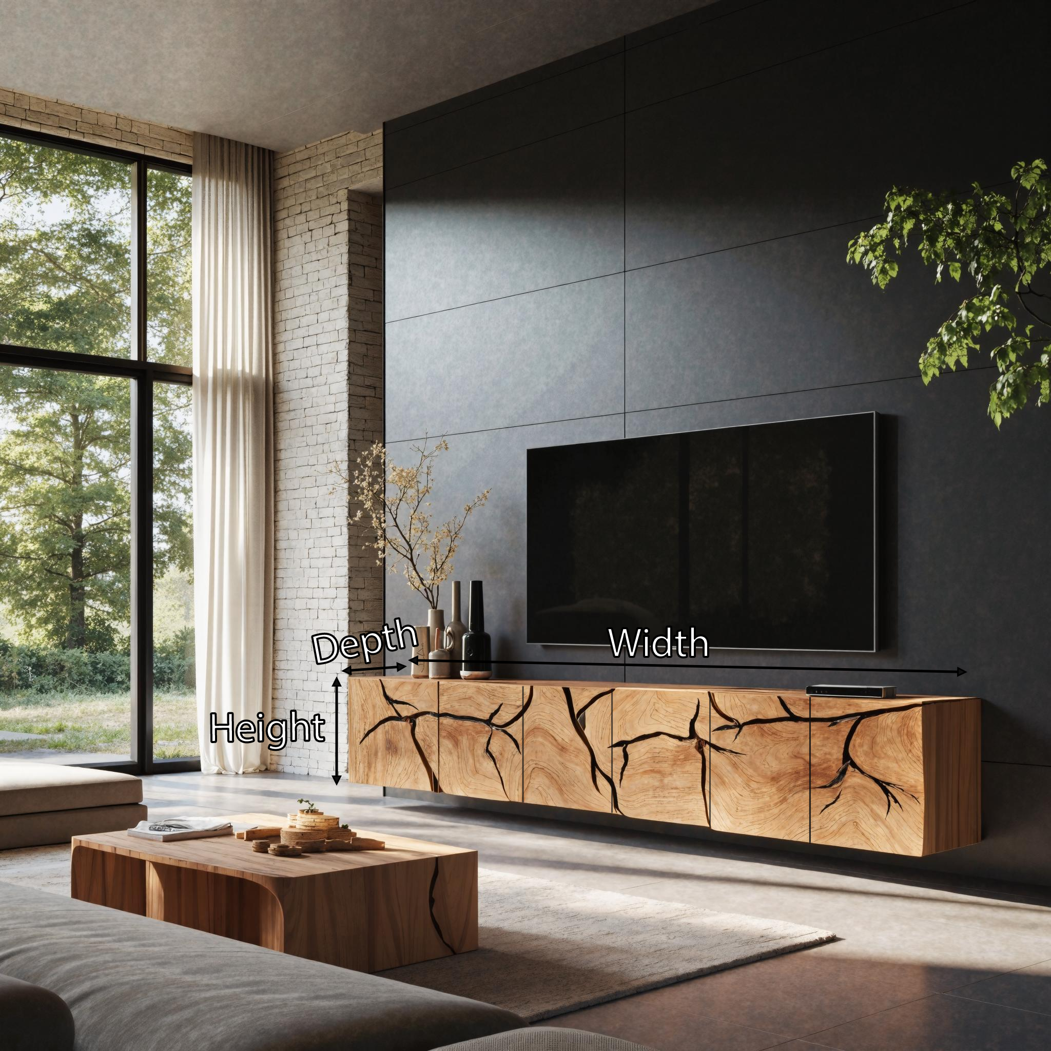 Handcrafted Rustic TV Cabinet For Home Interiors SILDTTRTVC064