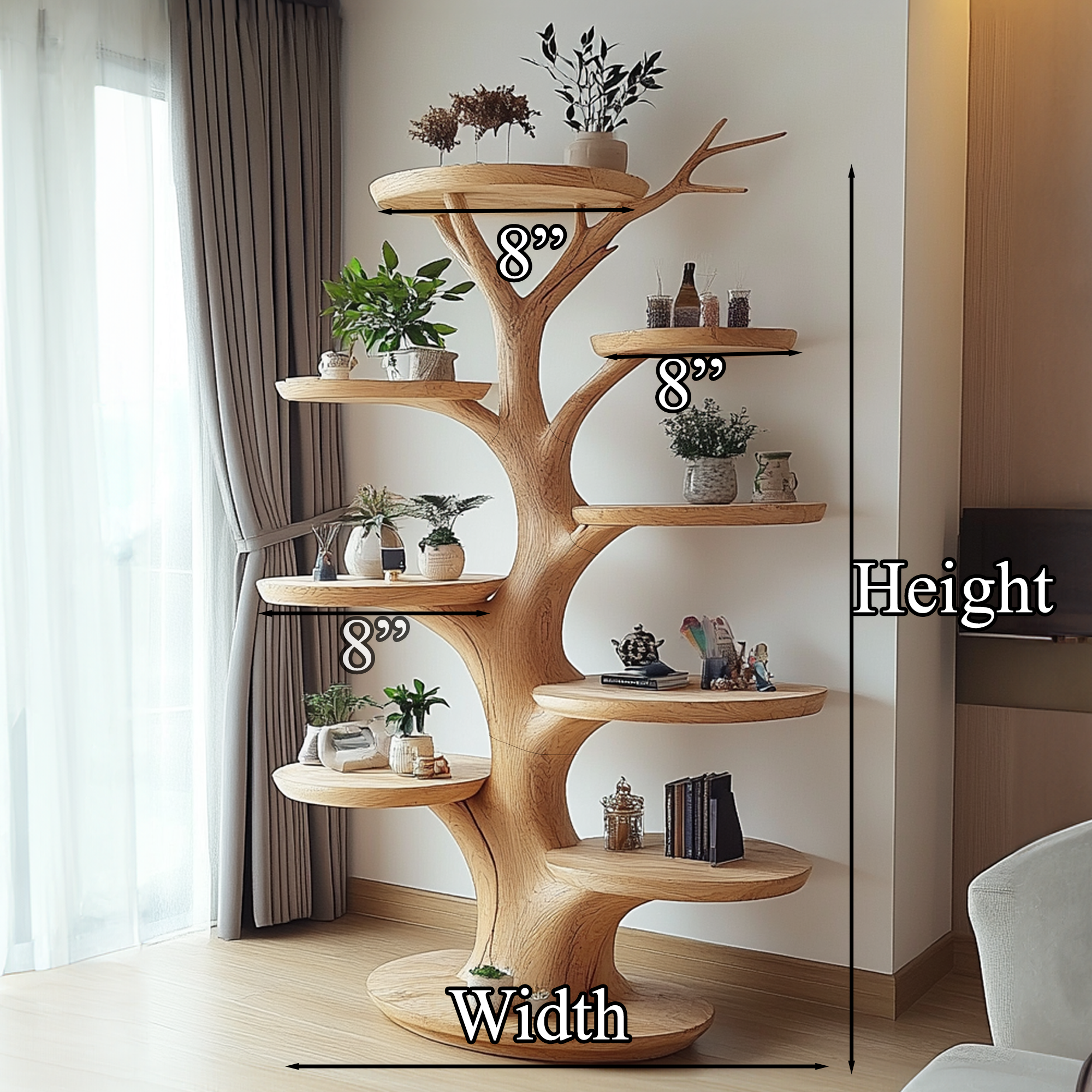 Custom Wooden Cat Tower Solid Wood Column Gift For Cat SINLTT004