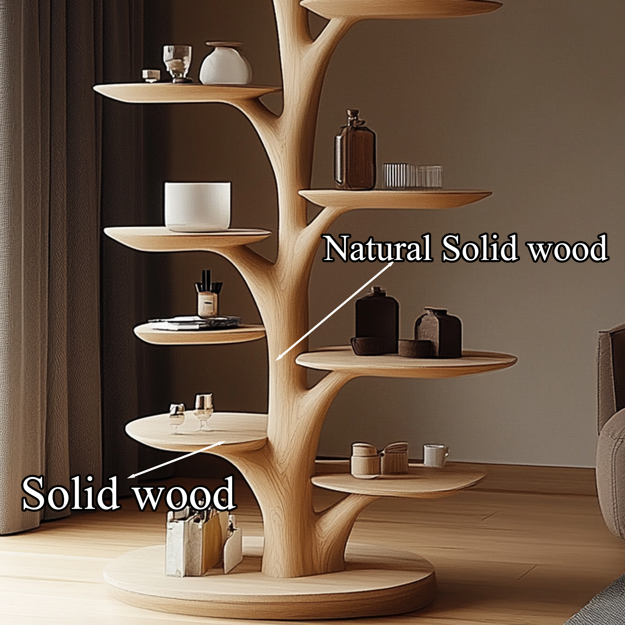 Wooden Cat Tower Modern Cat Furniture Gift Cat SINLTT003