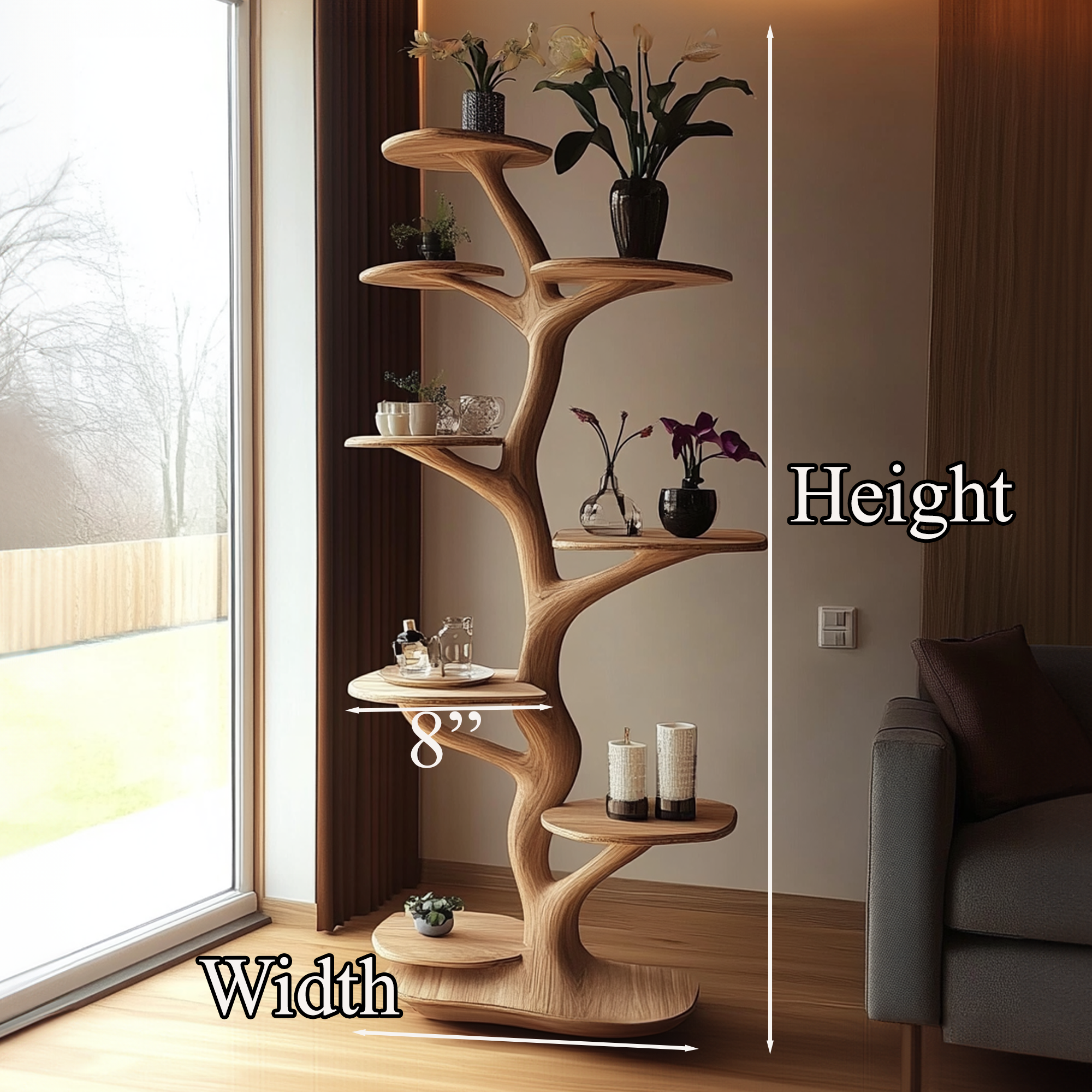 Nature Solid Wood Tree Tower Tree Cat Tree Gift Cat SINLTT001