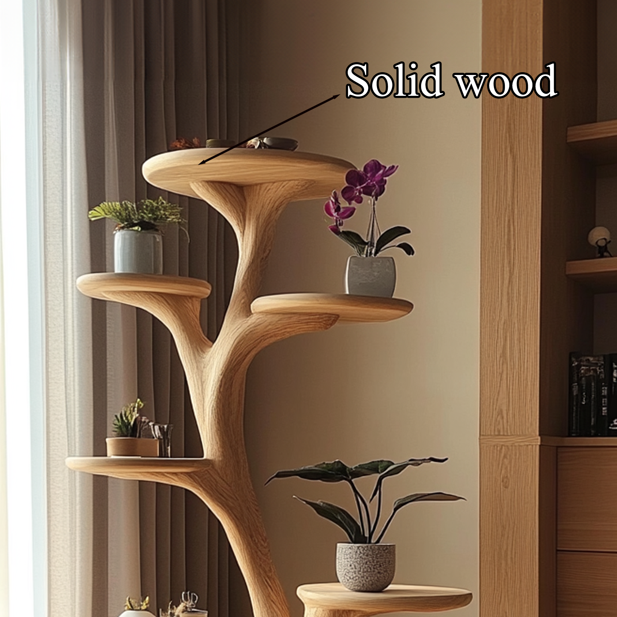 Unique Wooden Cat Tower Post Tree Decor Home Gift Cat SINLTT002