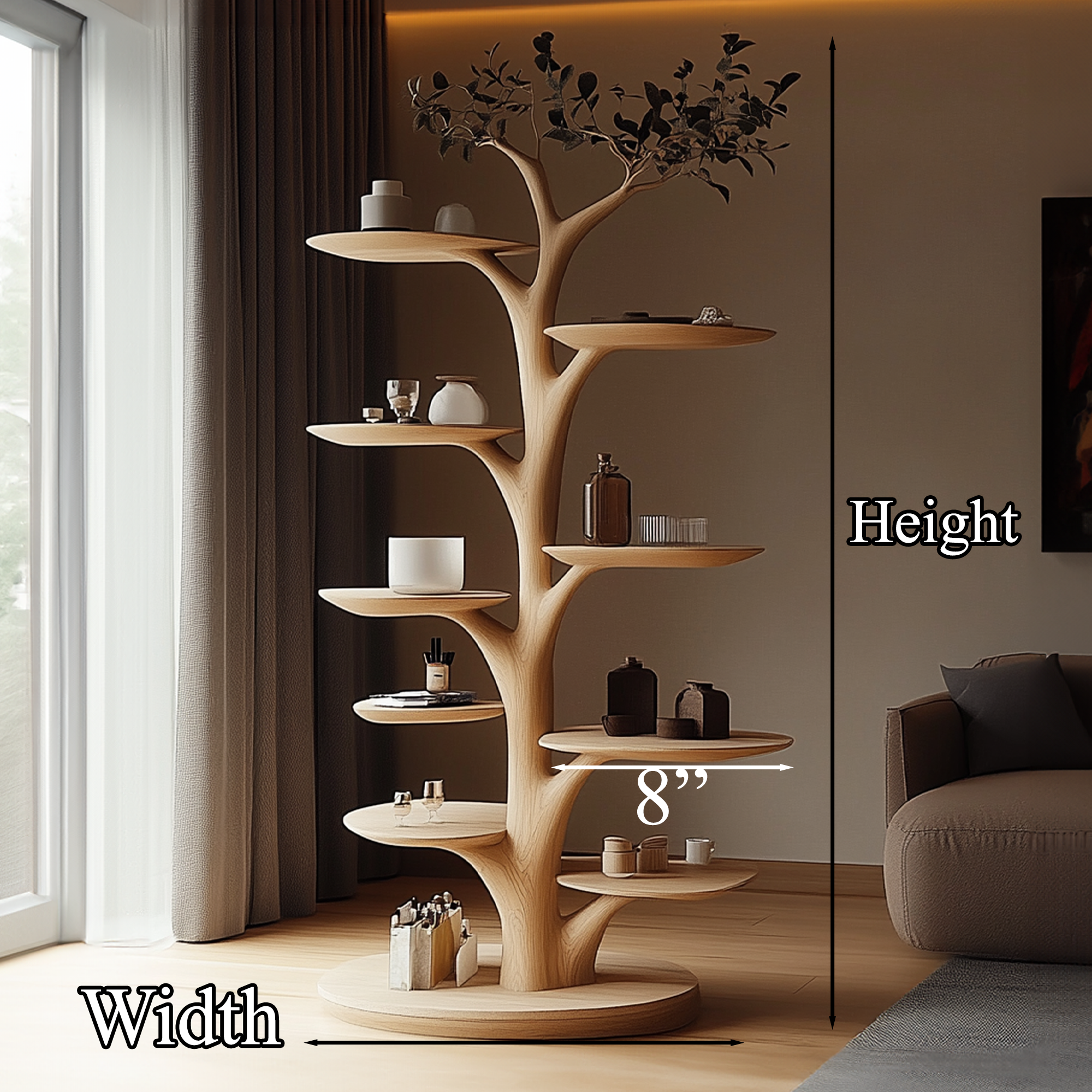 Wooden Cat Tower Modern Cat Furniture Gift Cat SINLTT003