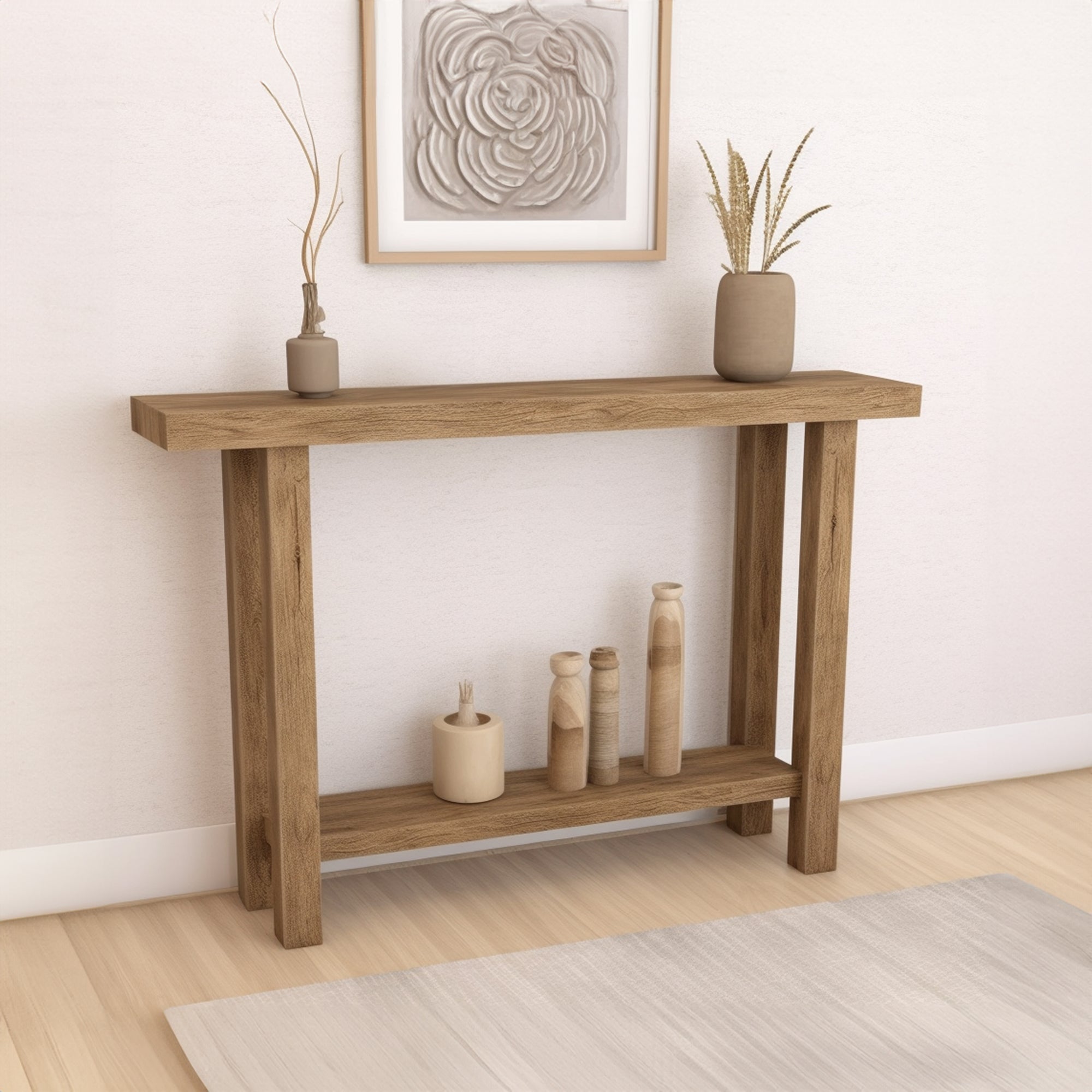 Rustic Farmhouse Console Table For Entryways SILDTCS001