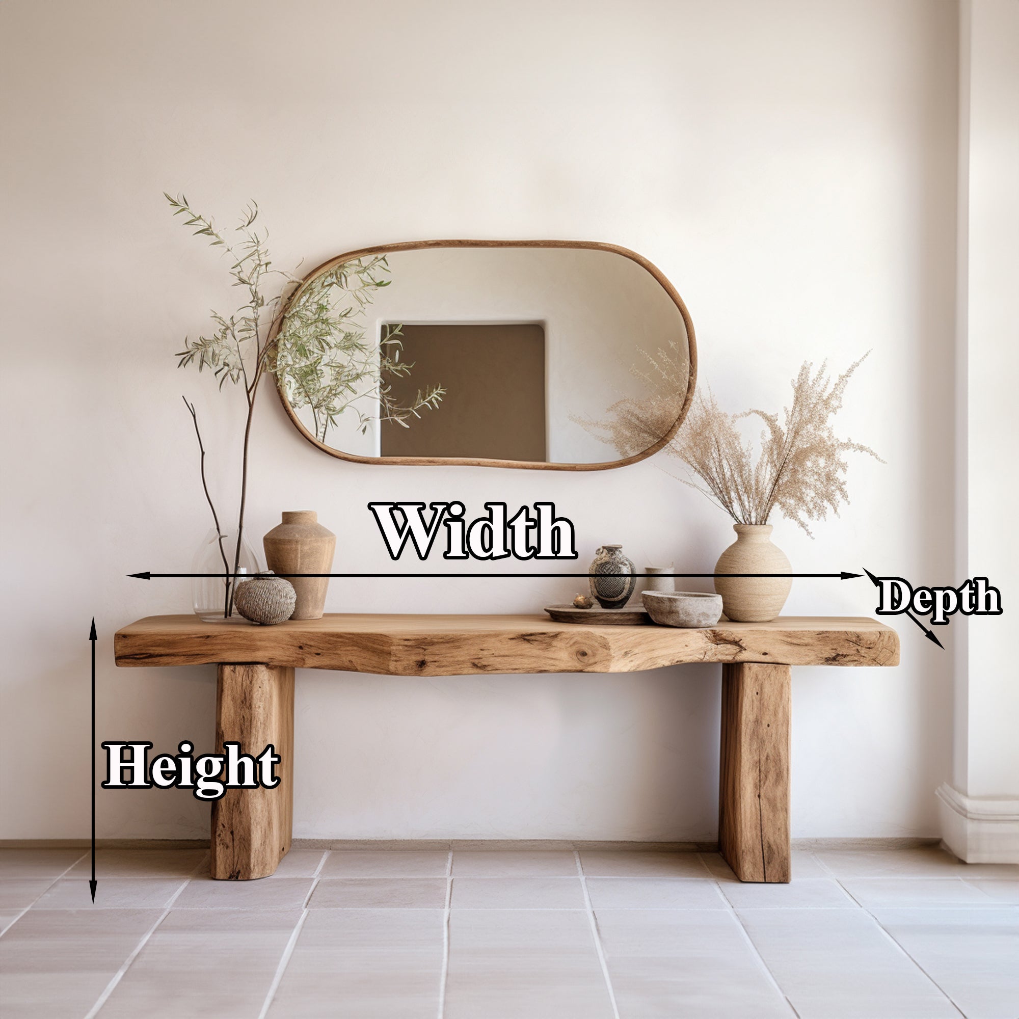 Living Edge Side Table Modern SILDTCS063